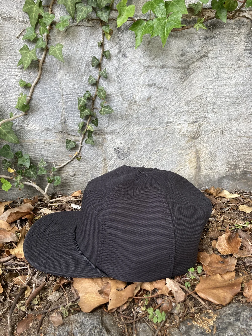 Ministry of Culture - Handmade 6 Panel Hat in Solid Black
