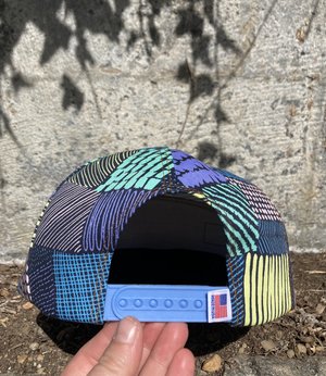 Ministry of Culture - Handmade Pastel Patchwork Print 6 Panel Hat,Triangle  Front Baseball Cap