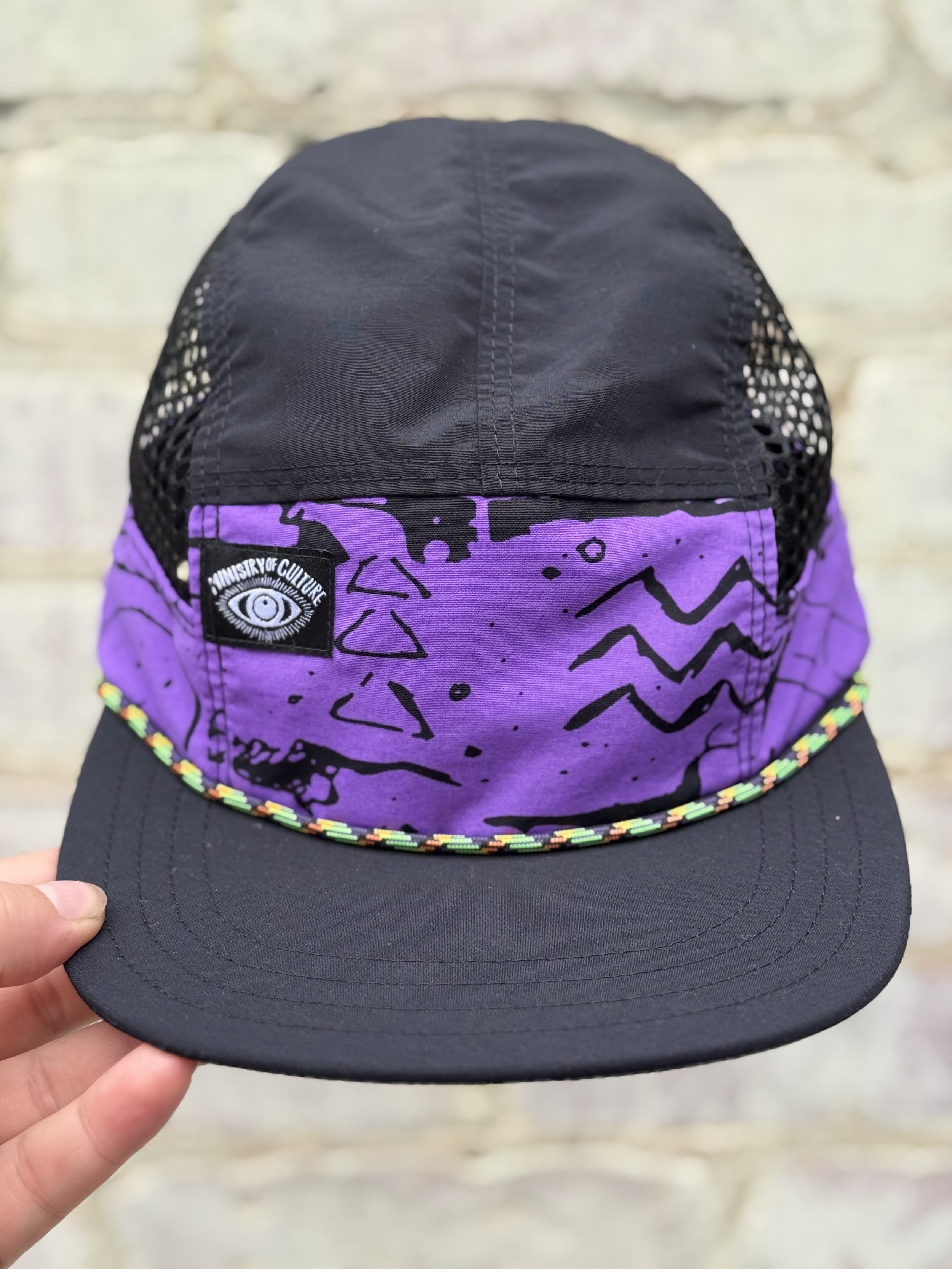 Mesh Surf Hat - Black with Purple Glowbreak combo 2