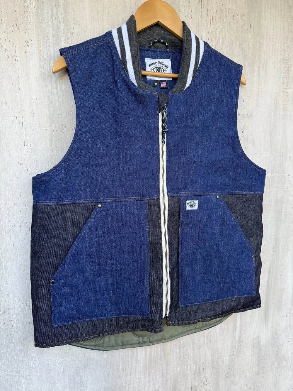 comoli MATSUMOTO Denim work Vest 2 新品 comoli MATSUMOTO Denim work Vest 2 新品