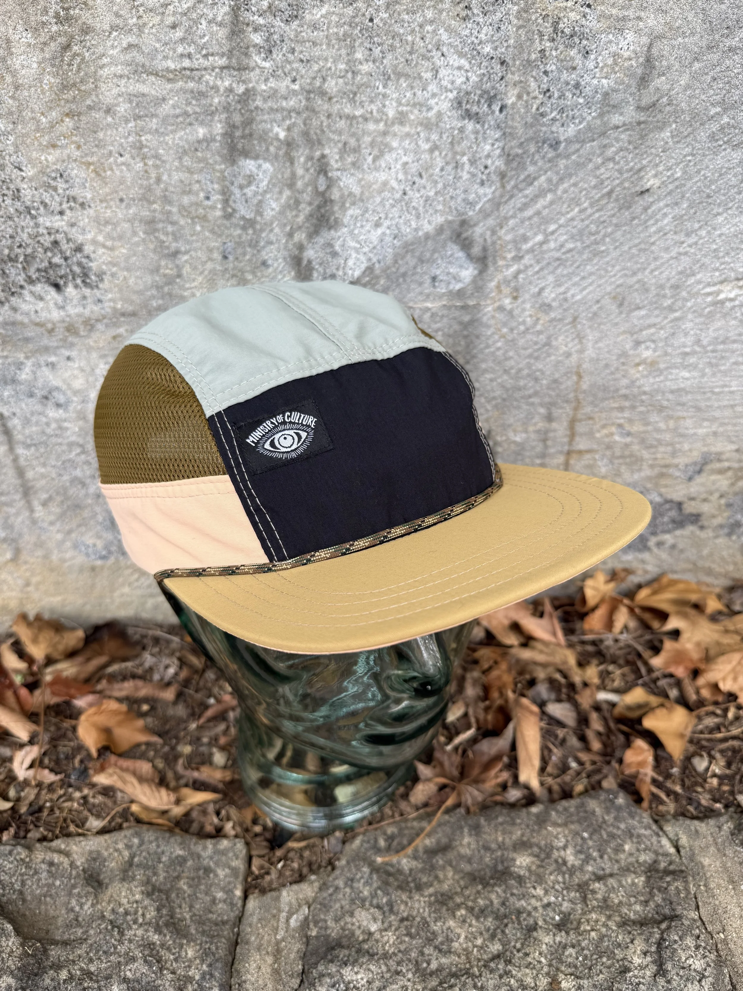 Lightweight Mesh Surf Hat - Black, Sage, and Copper Combo