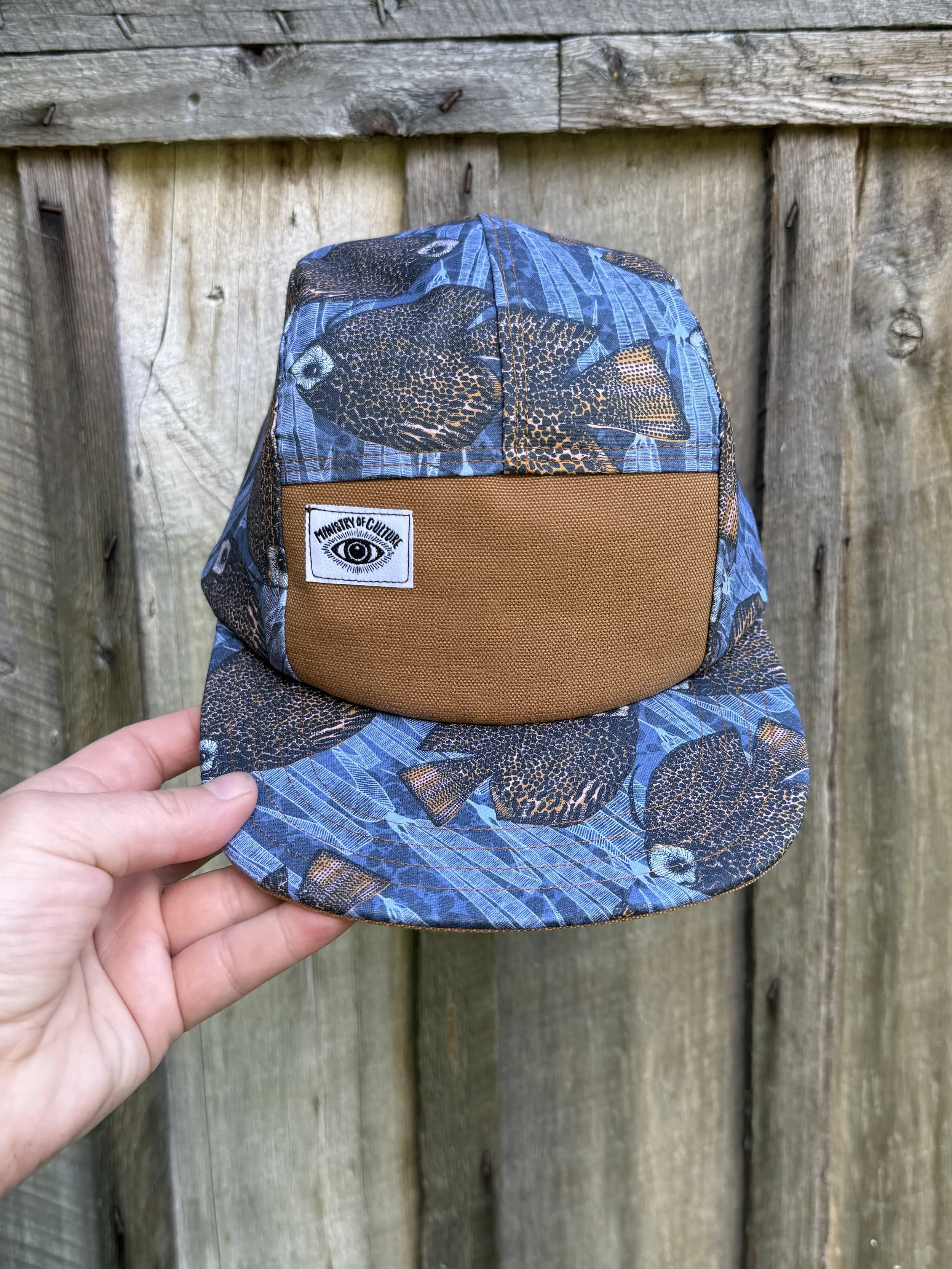 Print 5 Panel Hat Fish Tales
