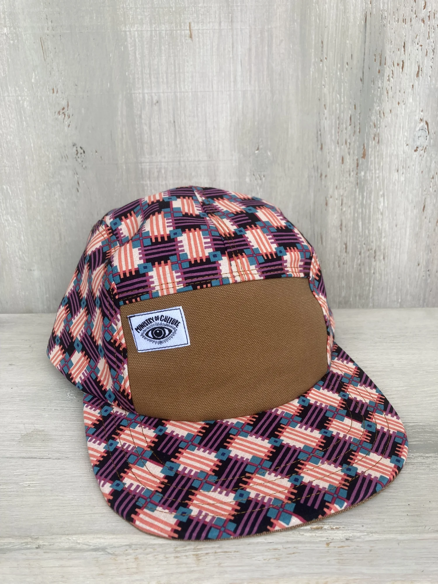 Ministry of Culture - Size Large - Handmade Print 5 Panel Camp Hat