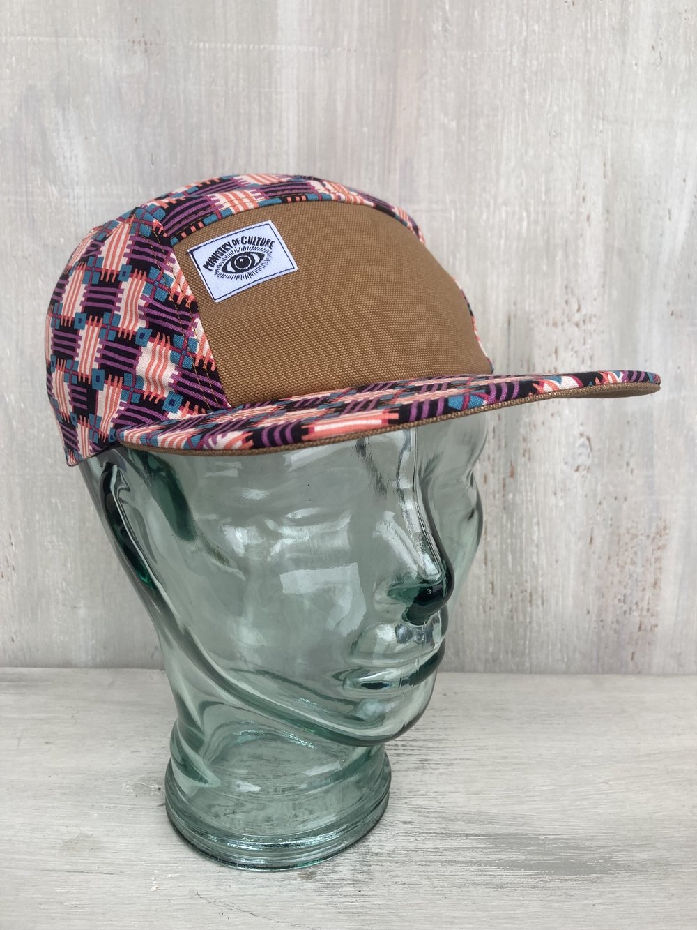 Ministry of Culture - Size Large - Handmade Print 5 Panel Camp Hat