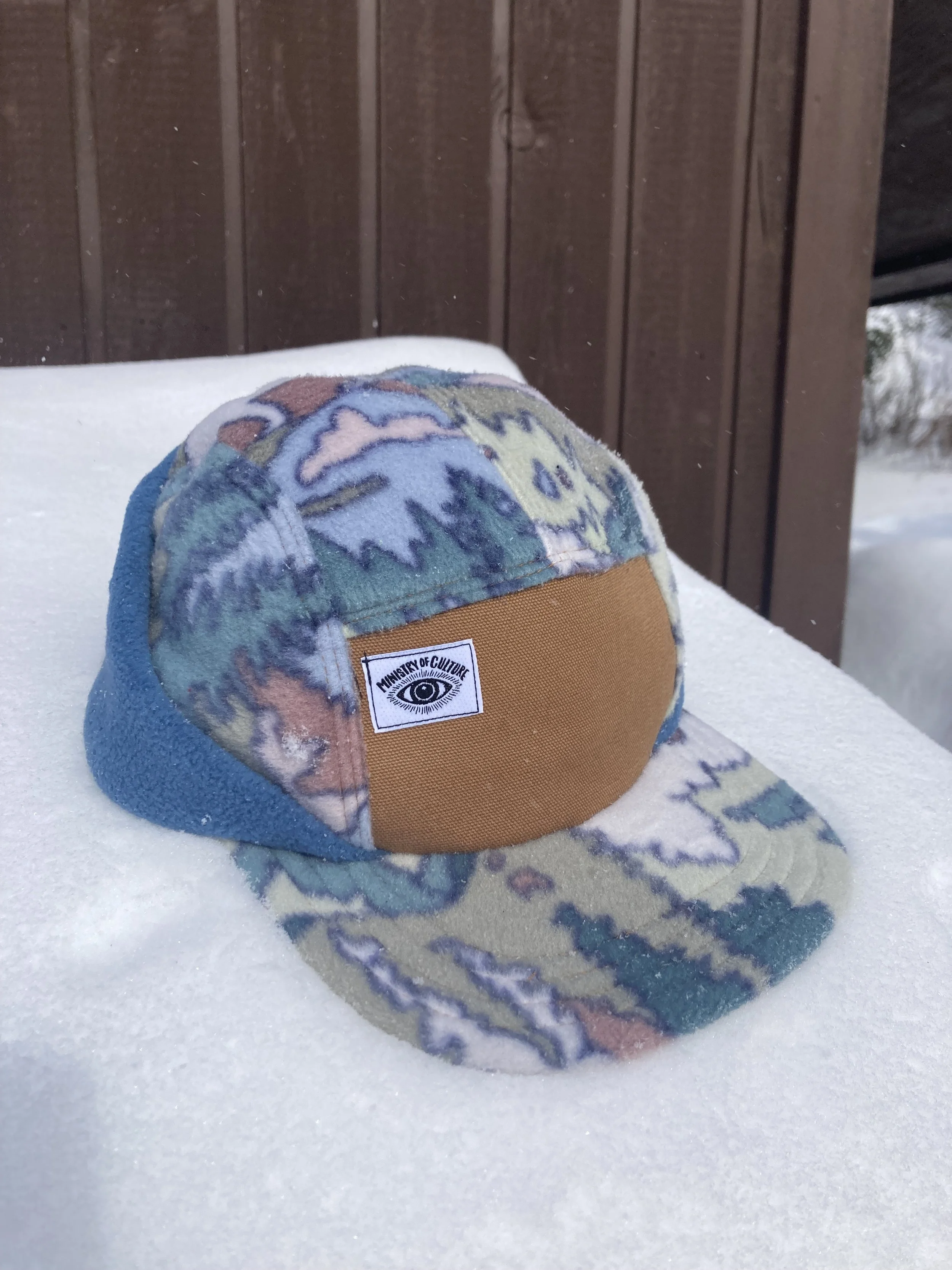 Handmade Forest Friends Fleece Earflap Camp Hat