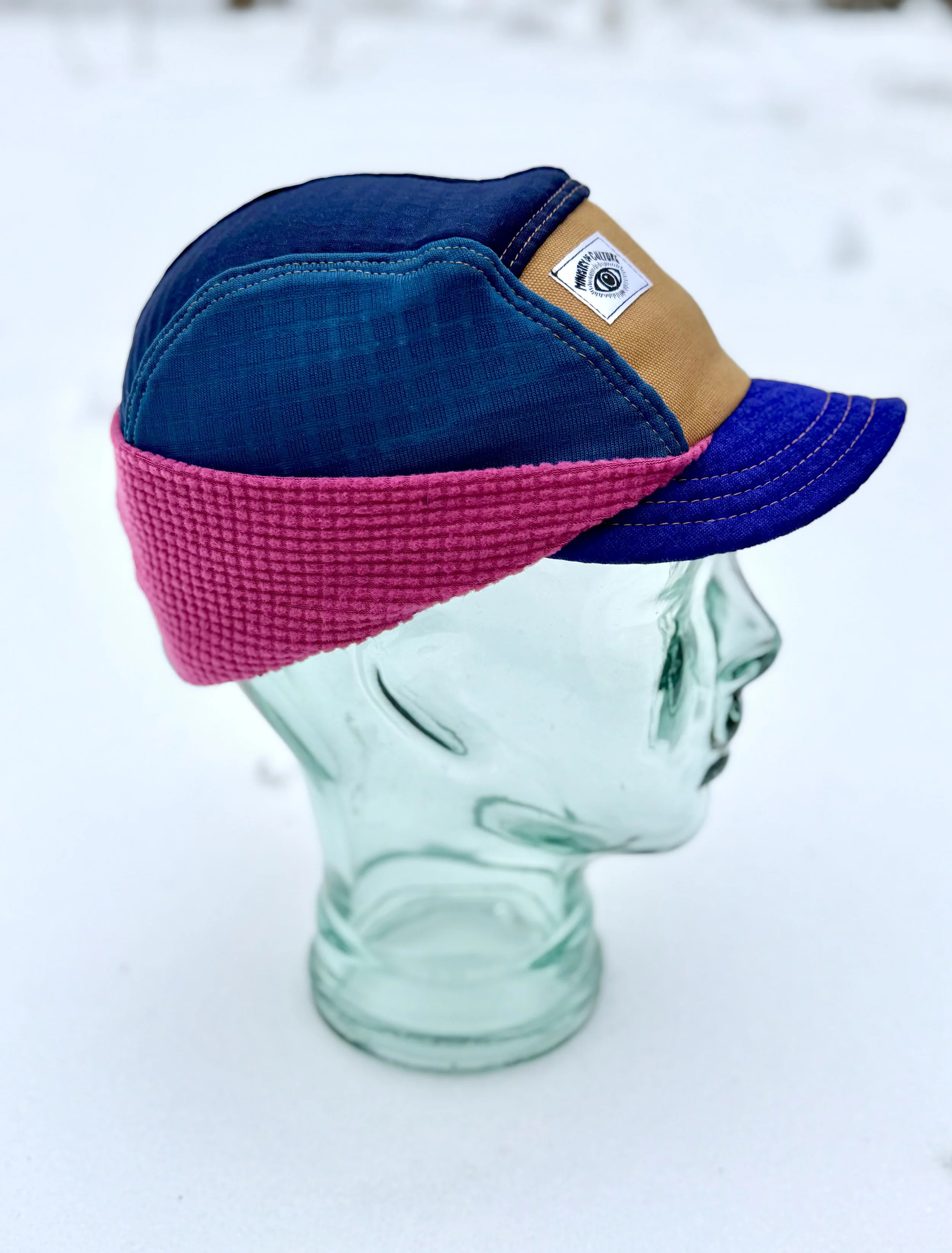 Micro Brim Backcountry Hat in Teal, Purple, Pink Combo