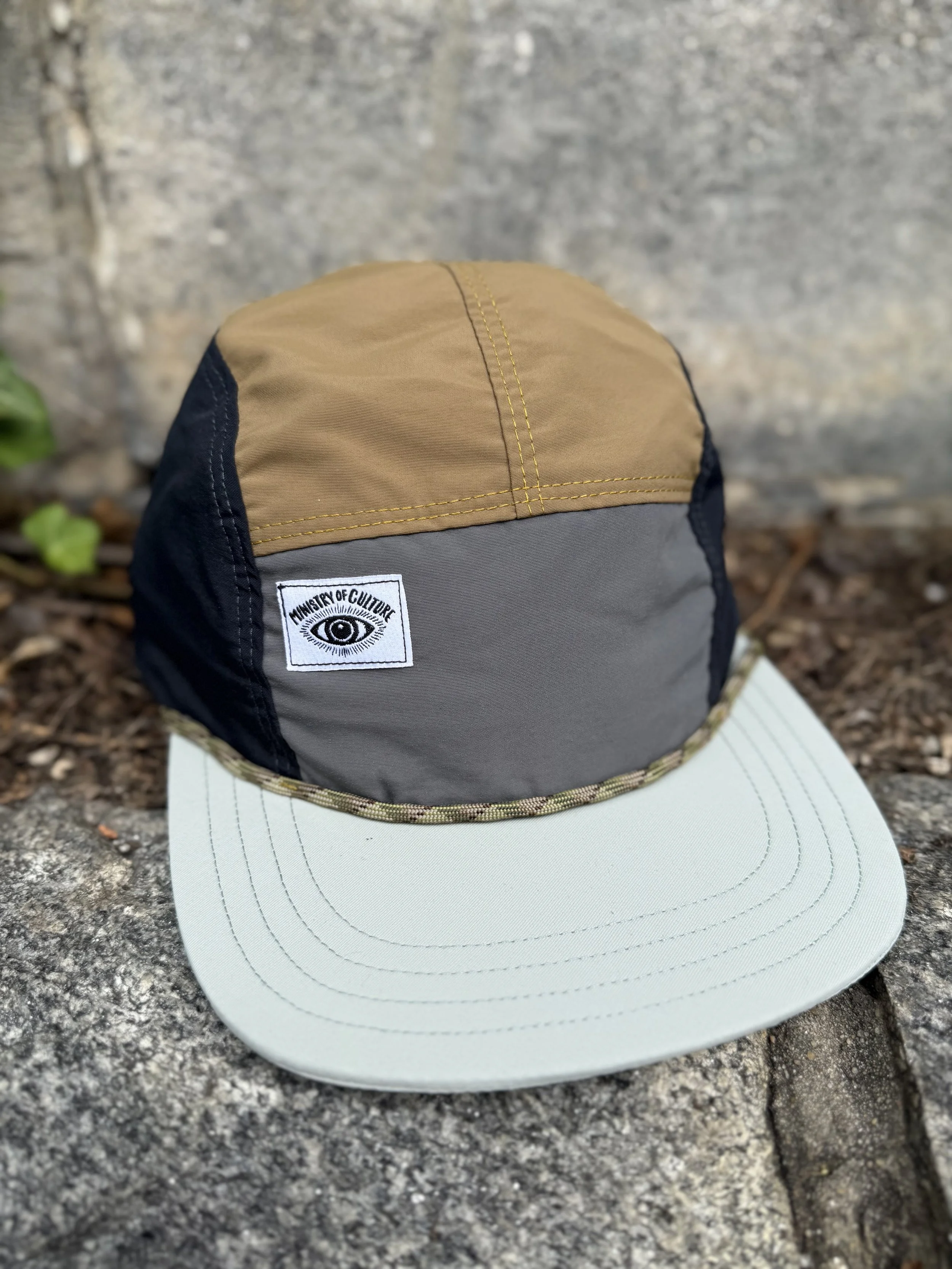 Lightweight Color Block Trail Hat - Dark Earthtone Combo 2