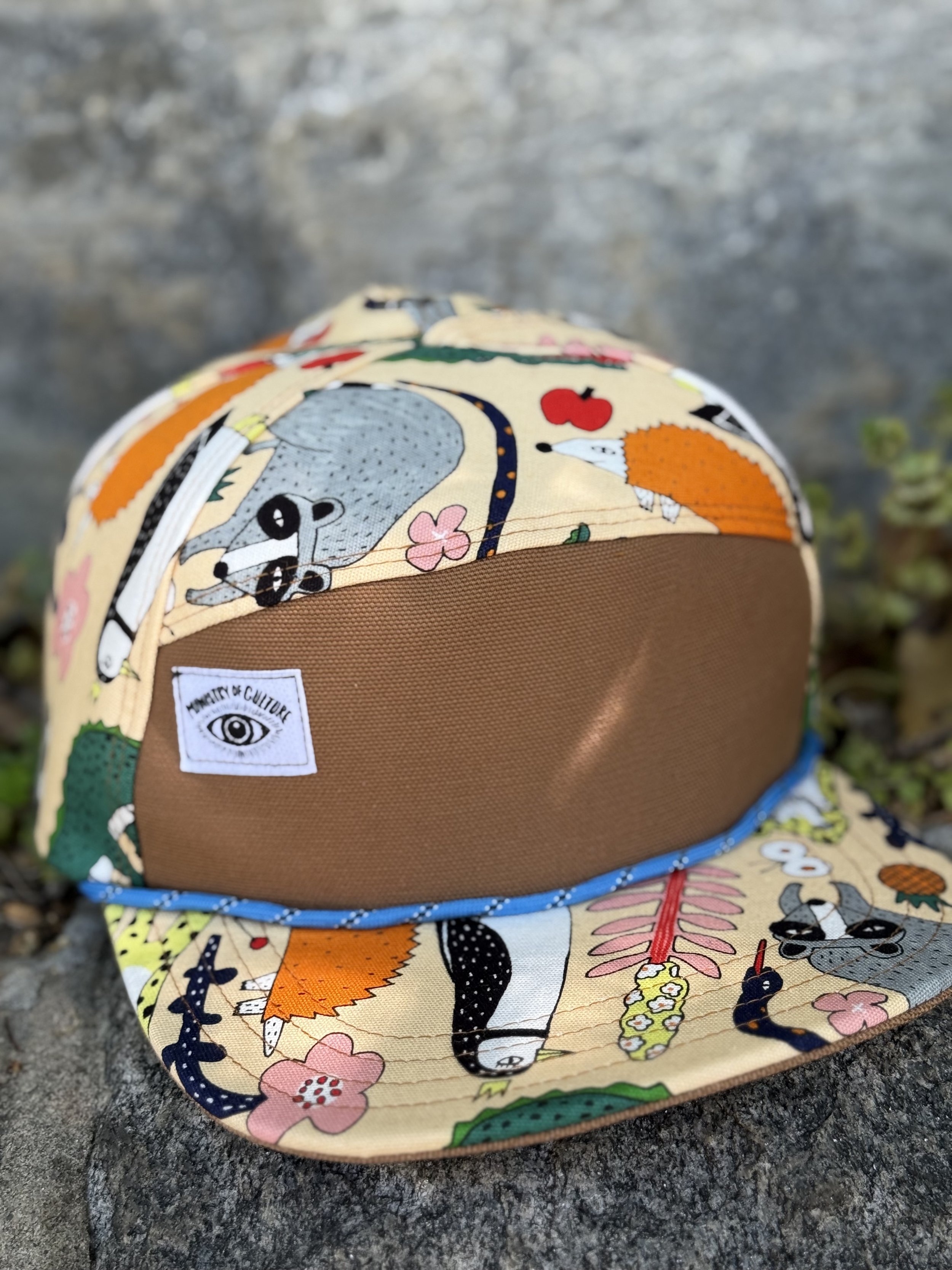 Handmade 6 Panel Hat in Animal Farm