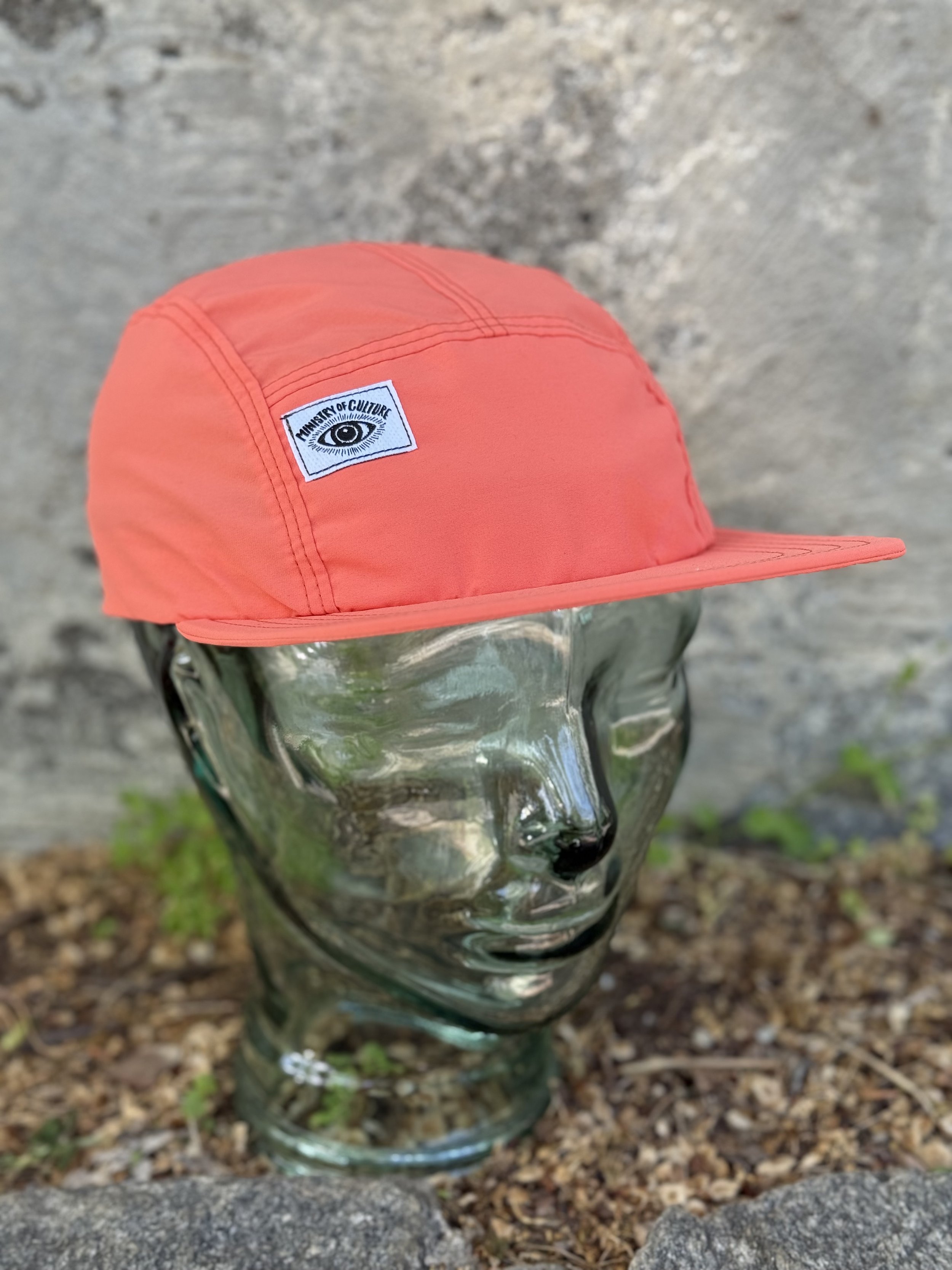 Lightweight Color Block Trail Hat - Coral