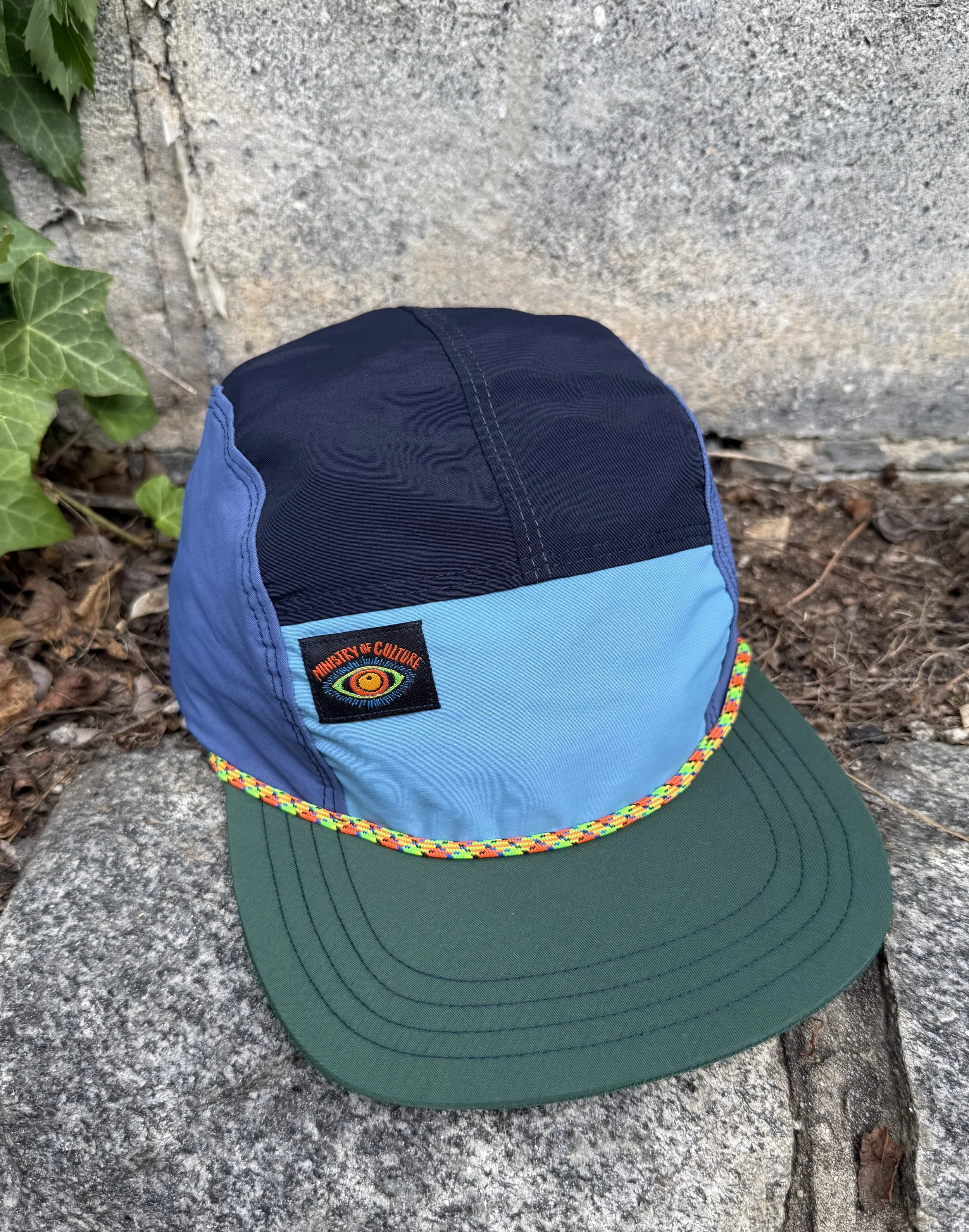 Lightweight Trail Hat - Green and Blue Forest Combo