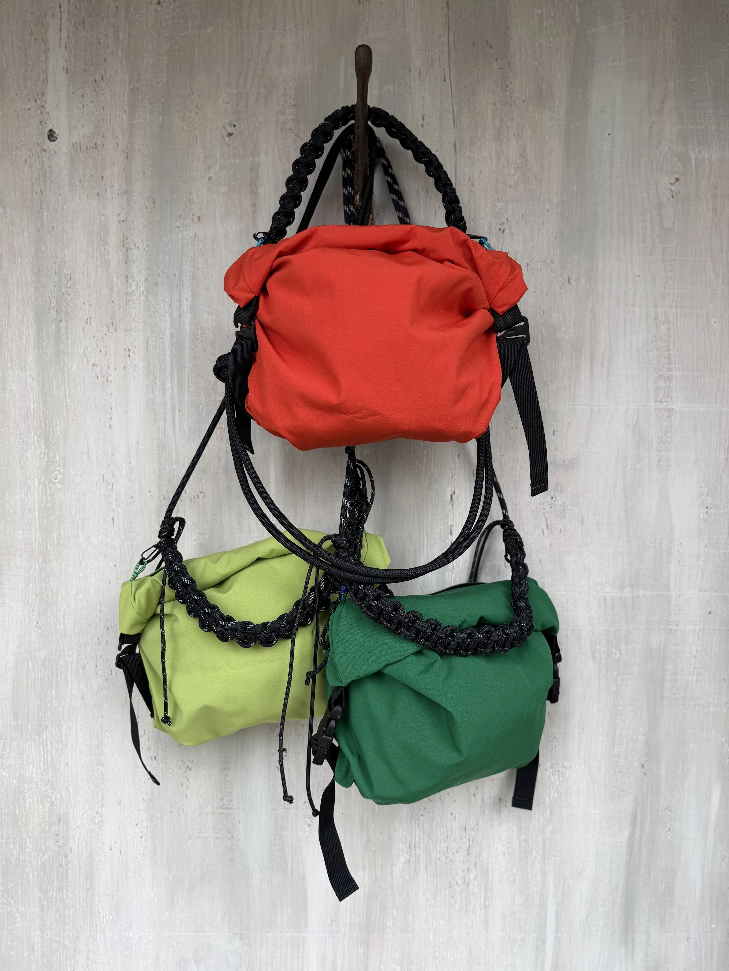 Roll-Top Field Bag with Braided Dual Strap