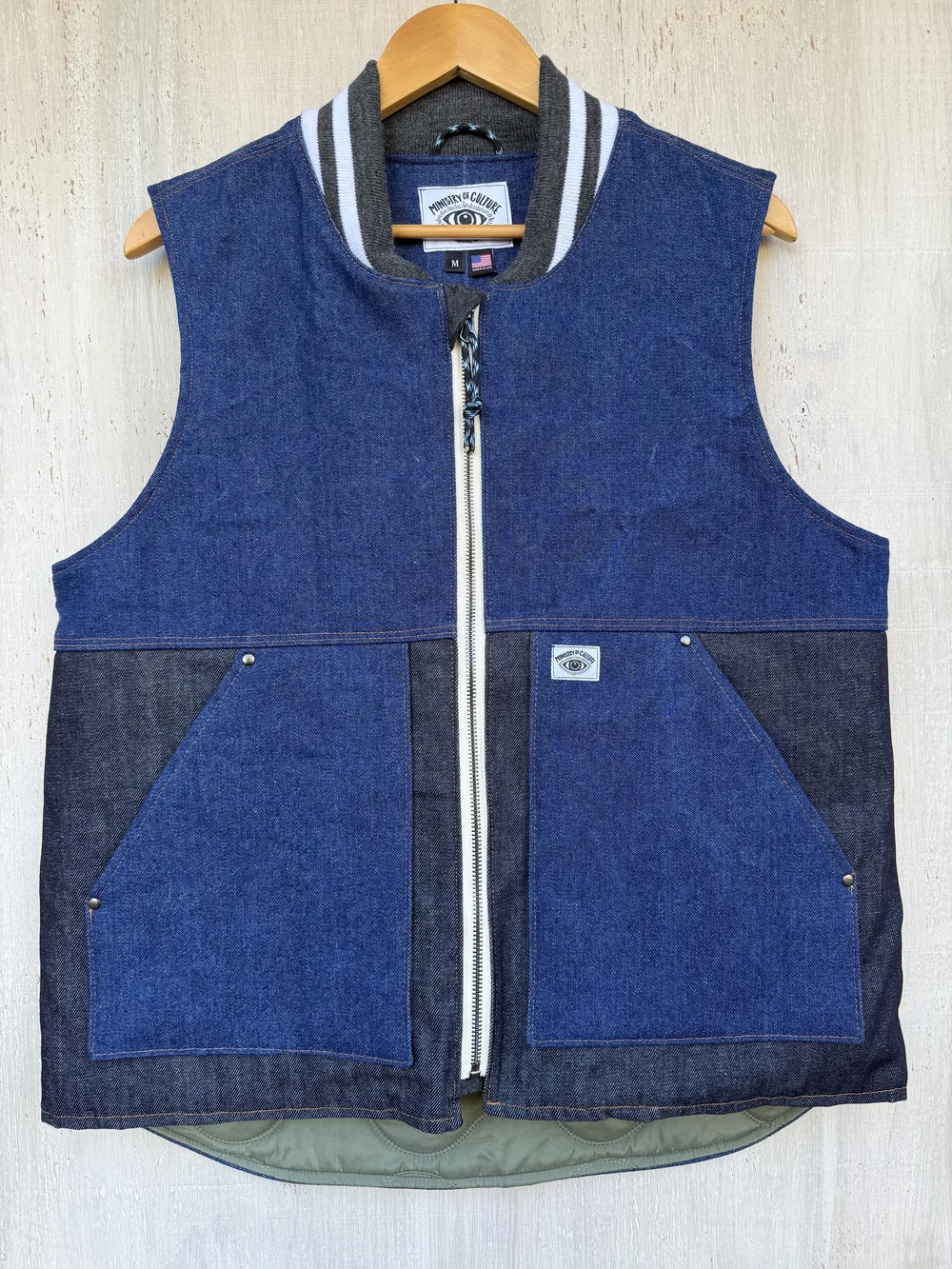 Ministry of Culture - Handmade Denim Colorblock Work Vest