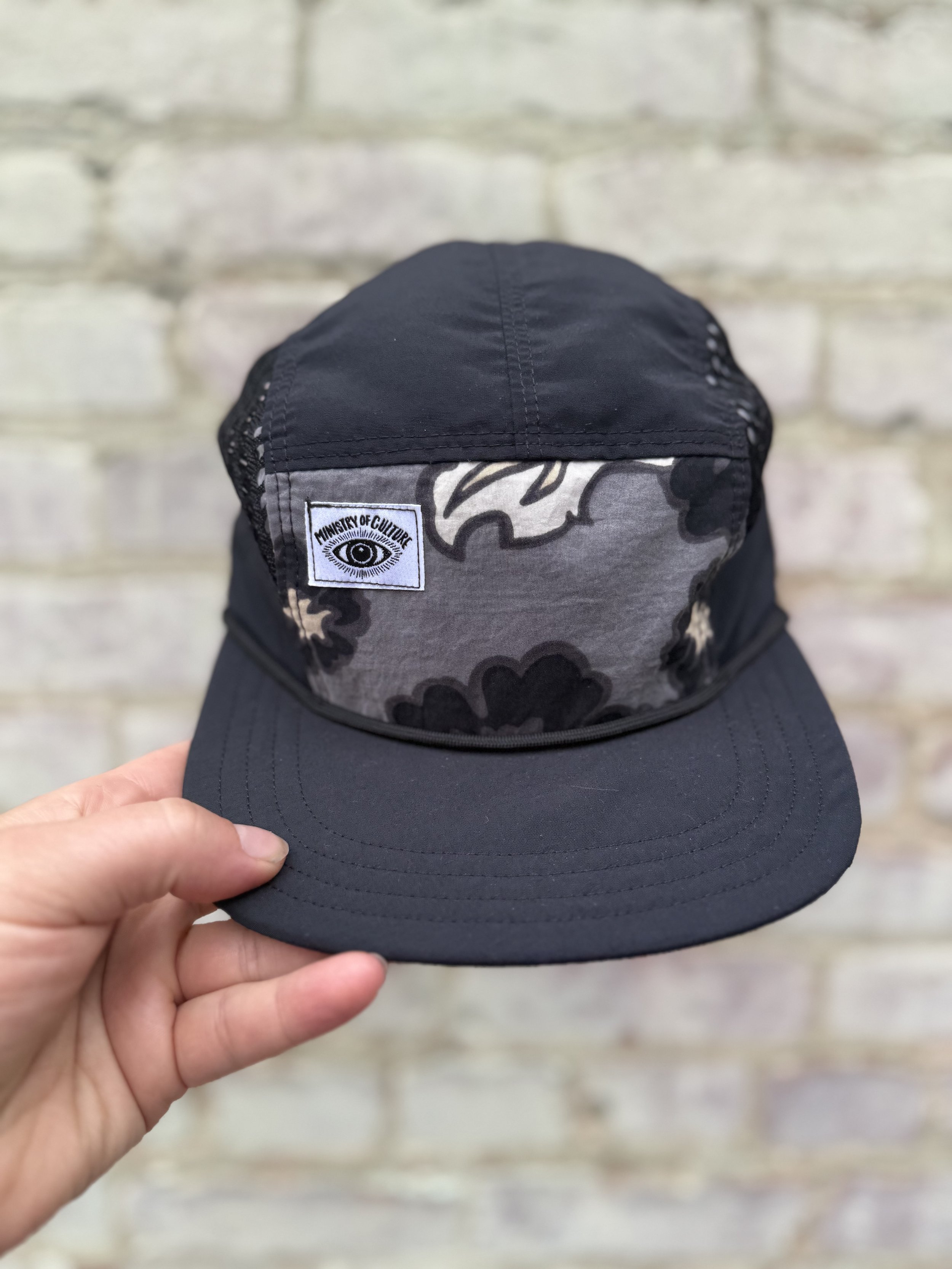 Mesh Surf Hat - Black and Gray Floral combo