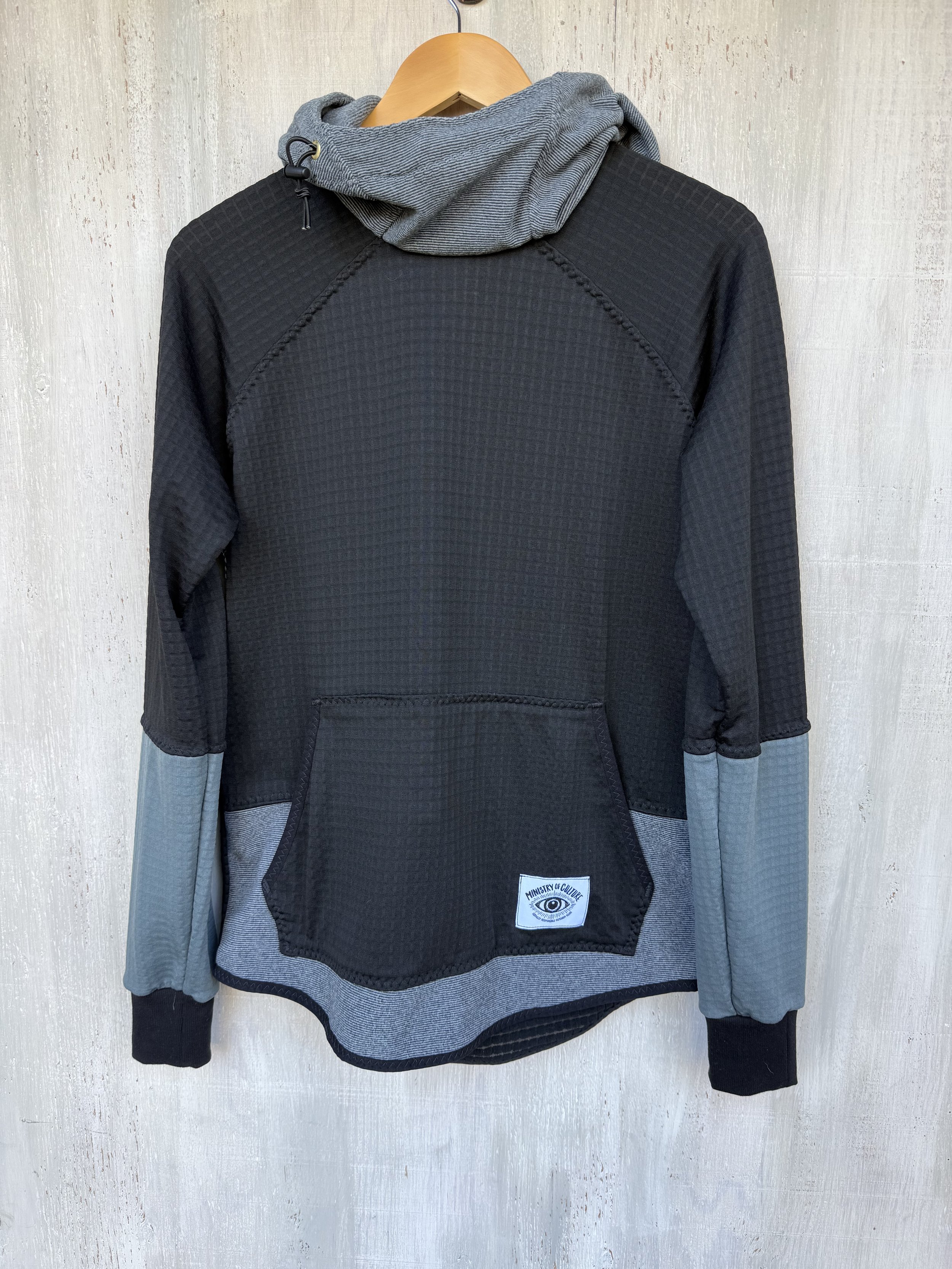 Powder Day Hoodie - Black, Dusty Gray, Sage Blue Power Grid