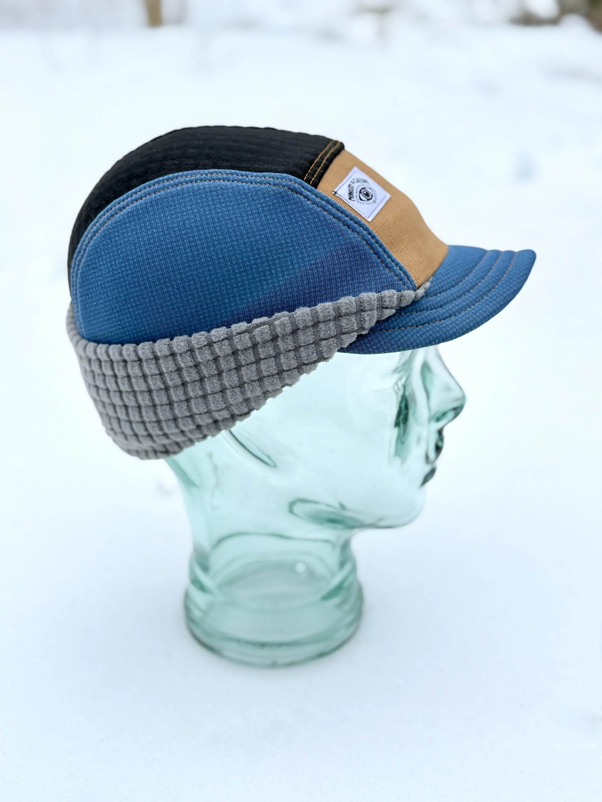 Micro Brim Backcountry Hat in Blue, Black, and Gray