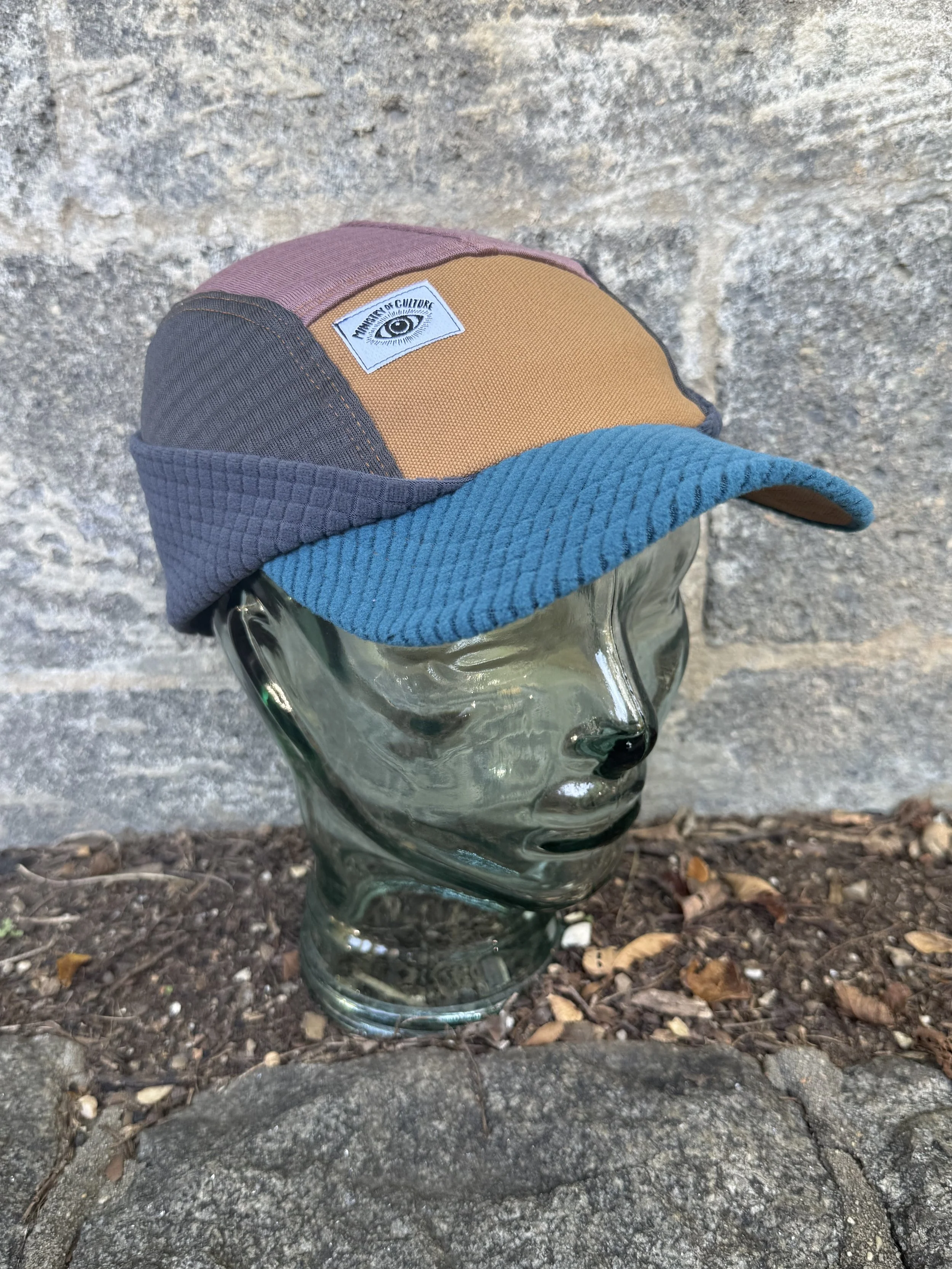 Backcountry Touring Hat in Charcoal, Teal, Dusty pink, and Slate