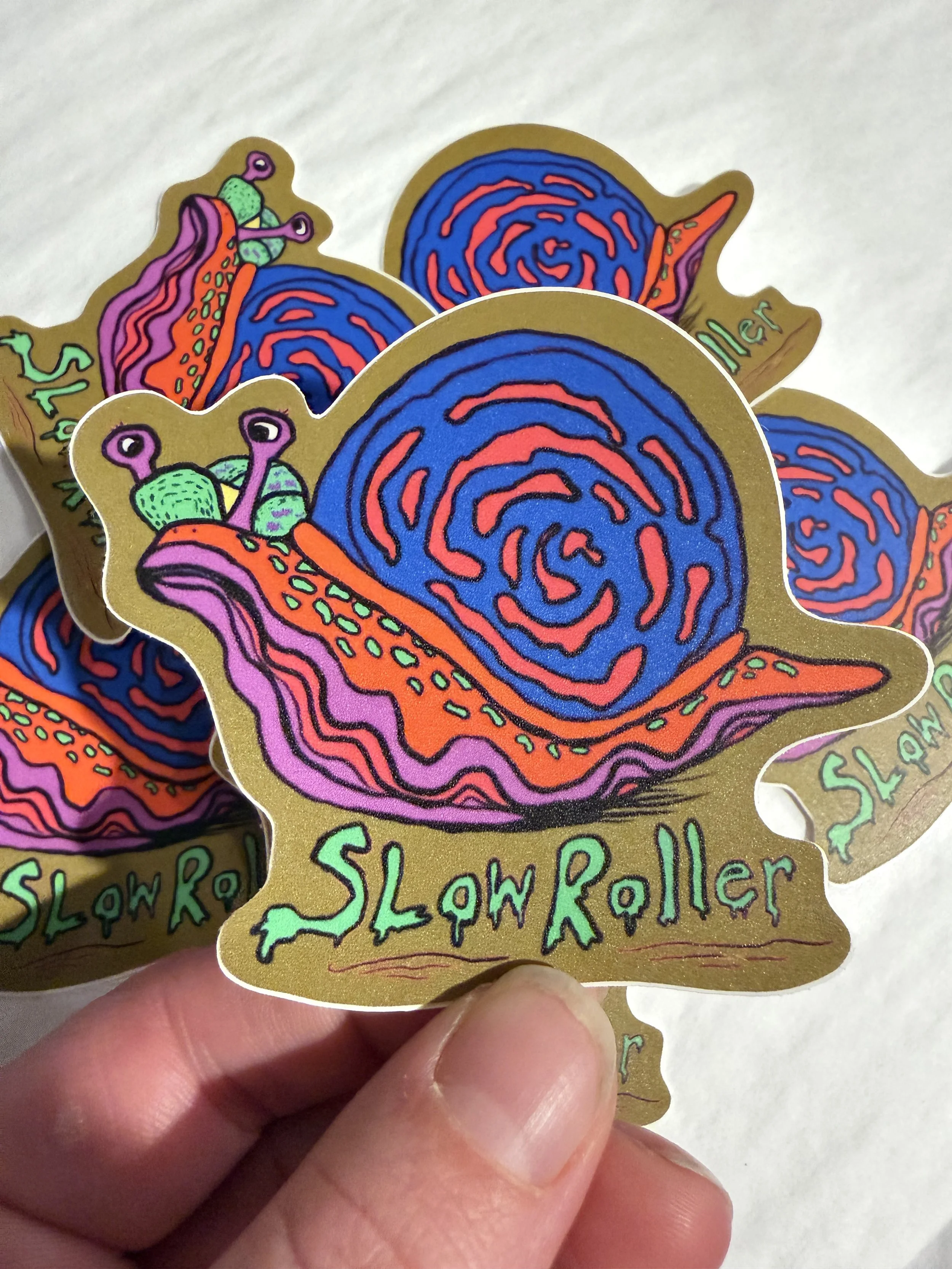 Slow Roller Snail Sticker