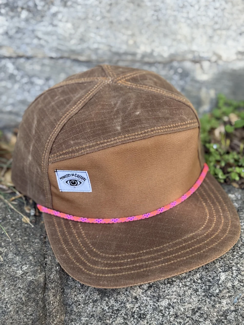 Ministry of Culture - Handmade Tan Ripstop Waxed Canvas 6 Panel Hat