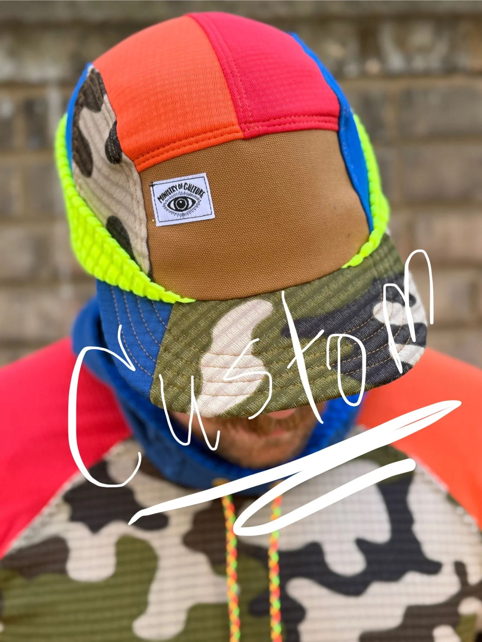 Custom All Black Brim Backcountry Hat