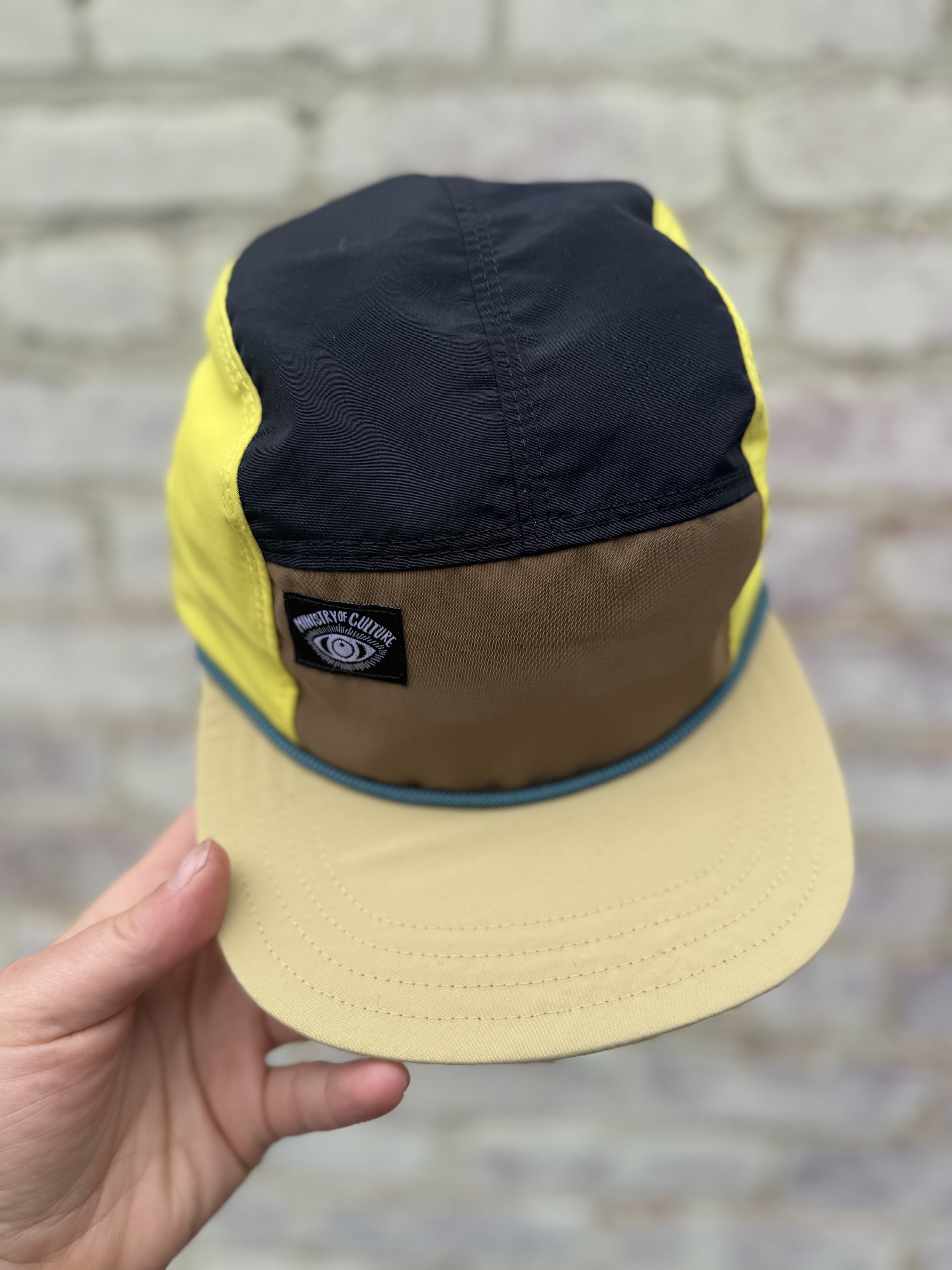 Lightweight 5 Panel Trail Hat - Dark Citron Combo