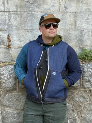 Ministry of Culture - Handmade Denim Colorblock Work Vest