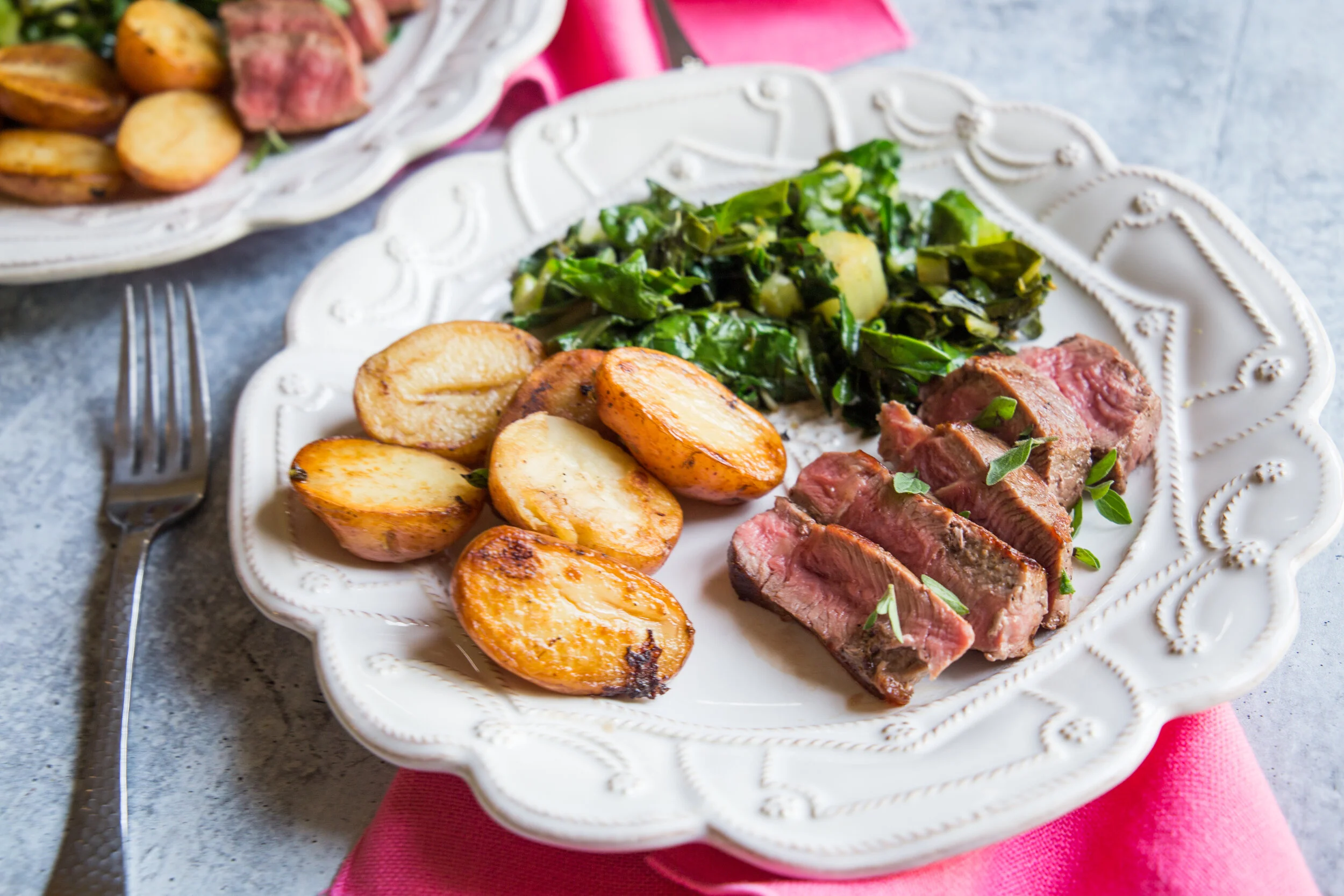 One Skillet Steak Dinner For Two Caroline Chambers