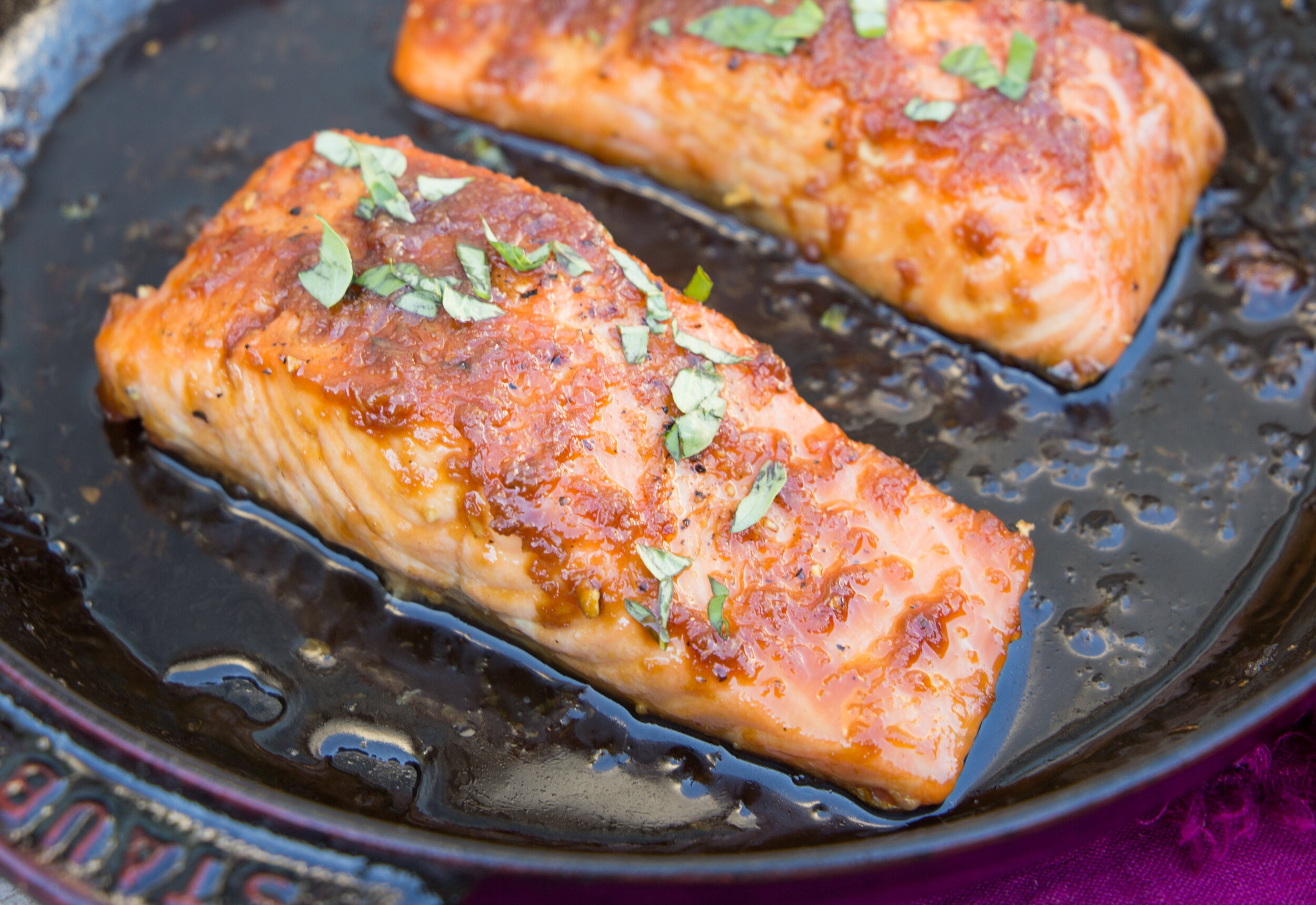One-Skillet Honey-Garlic Salmon — Caroline Chambers