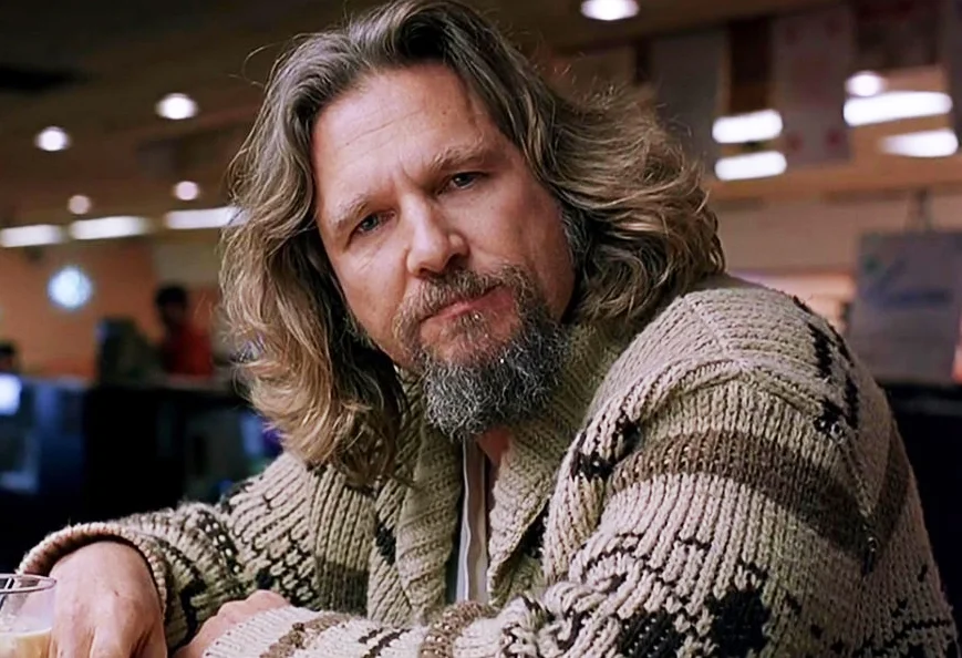 Jeff Bridges as "the Dude" in The Big Lebowski"