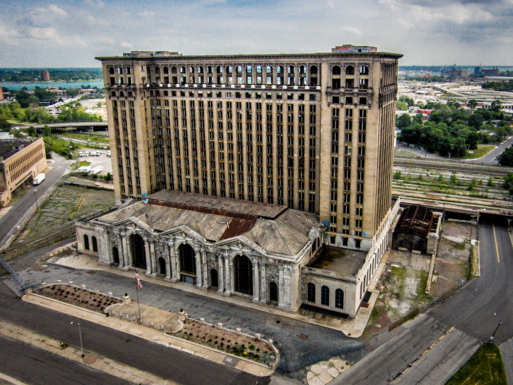 Michigan Central Station Aerial