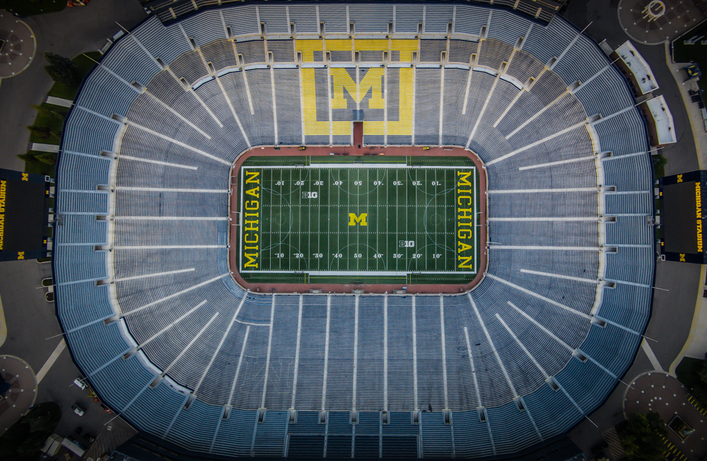 Directly over The Big House