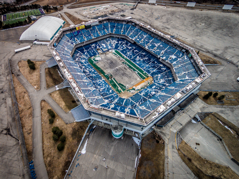 Pontiac Silverdome ruins