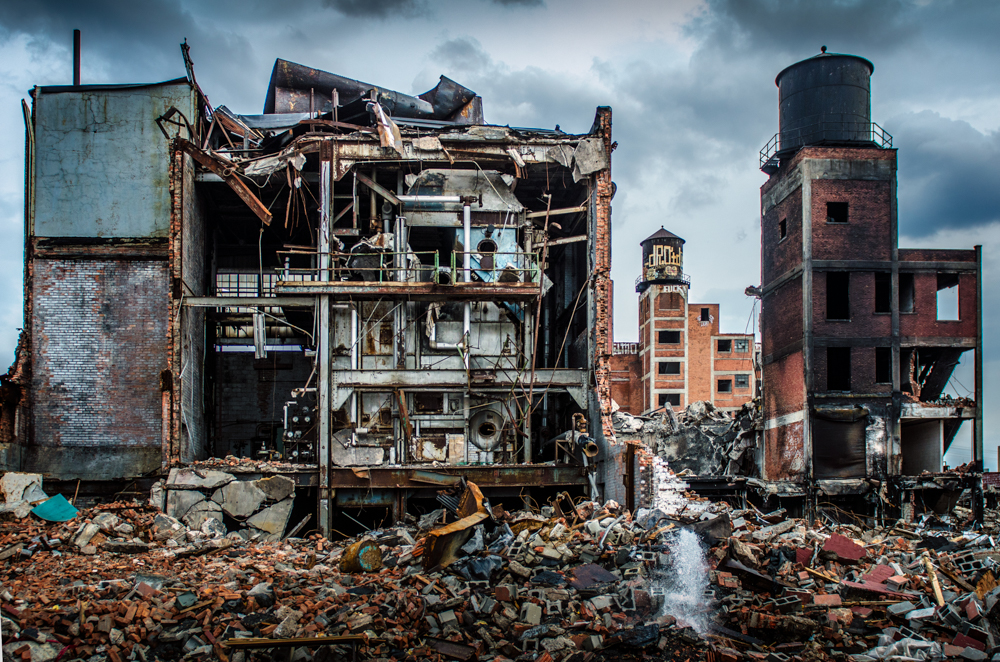 Fire remains Detroit