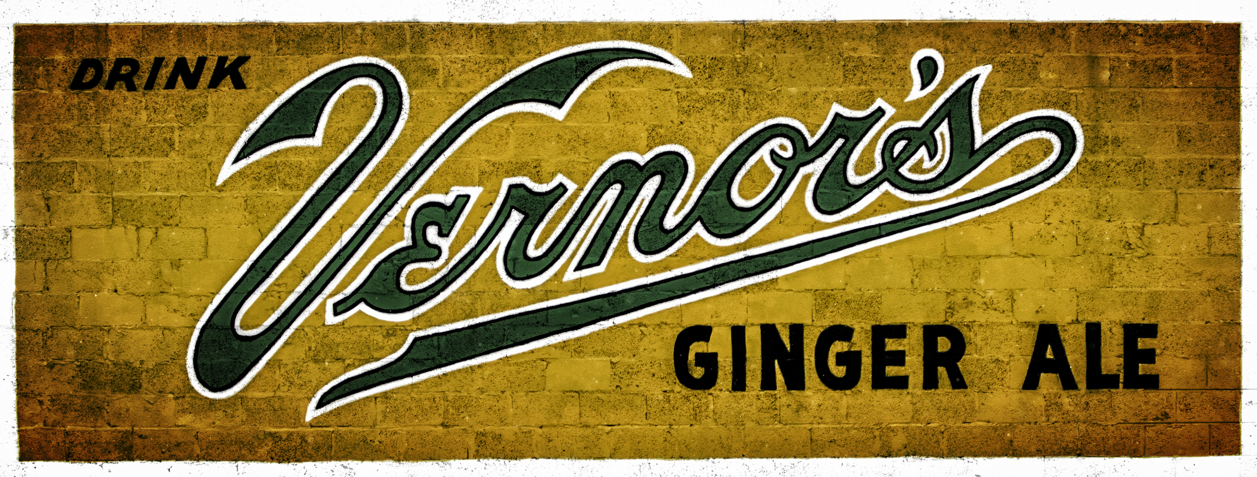 Vernor's Ginger Ale building sign