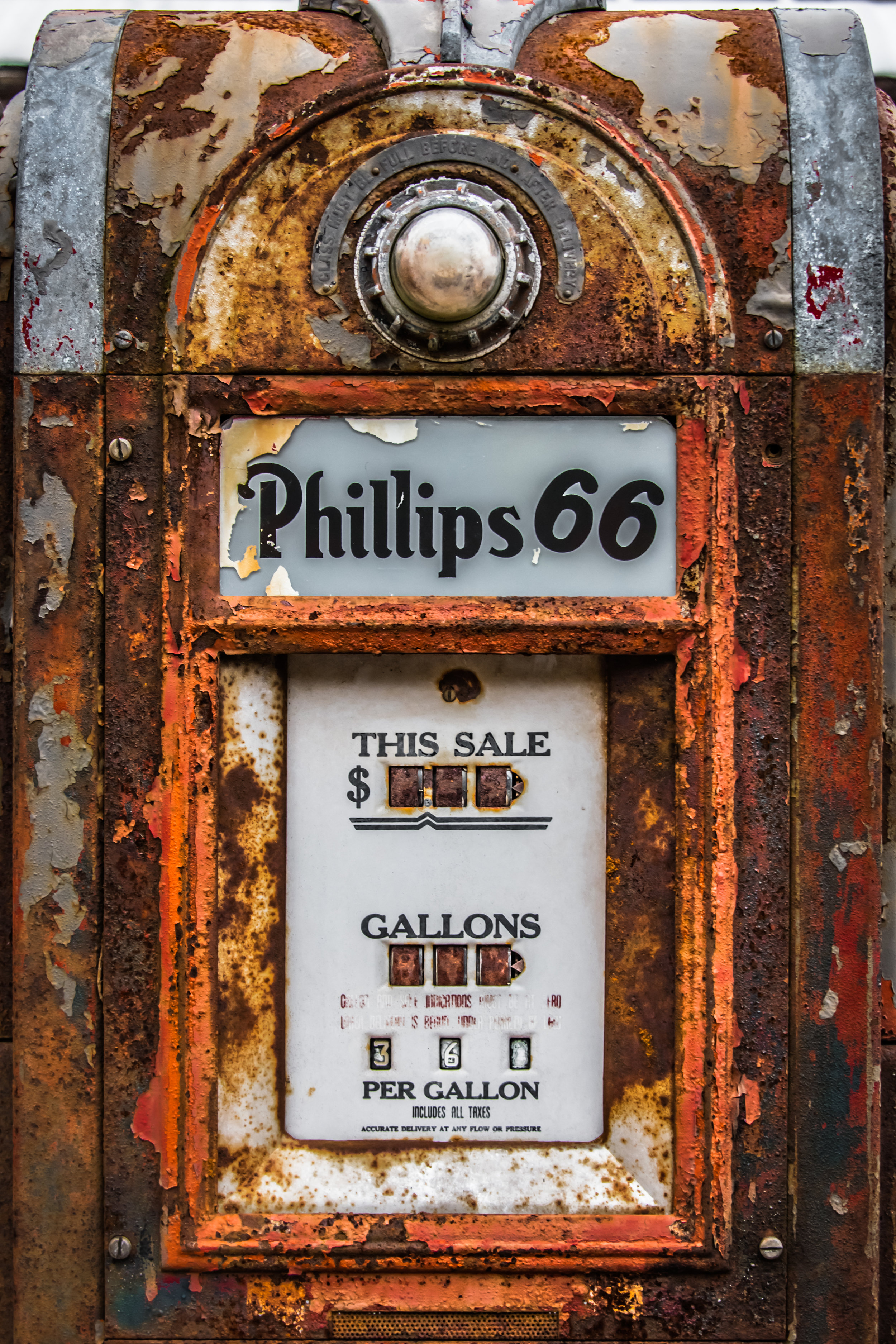 Old Phillips Gas Pump