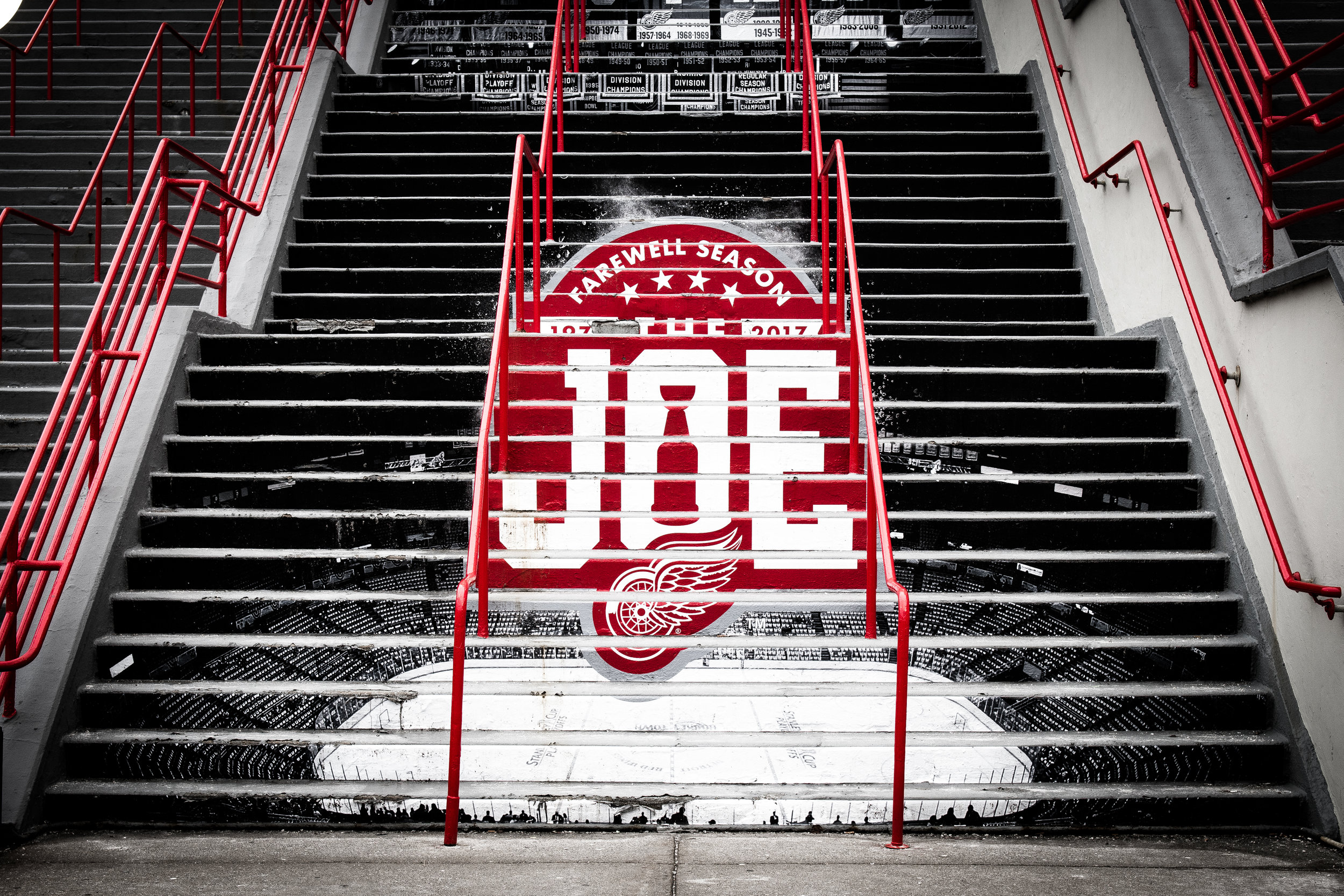 Joe Louis Arena Steps