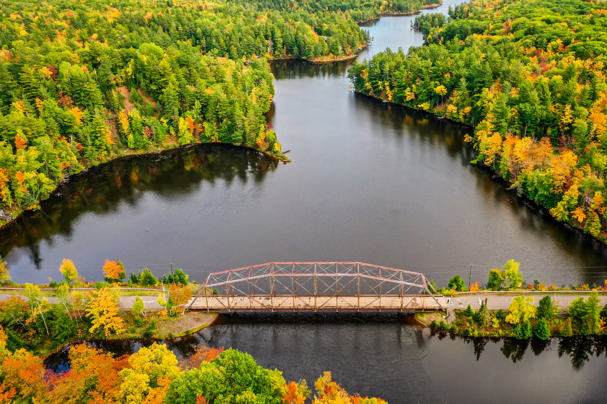 Marquette bridge drone