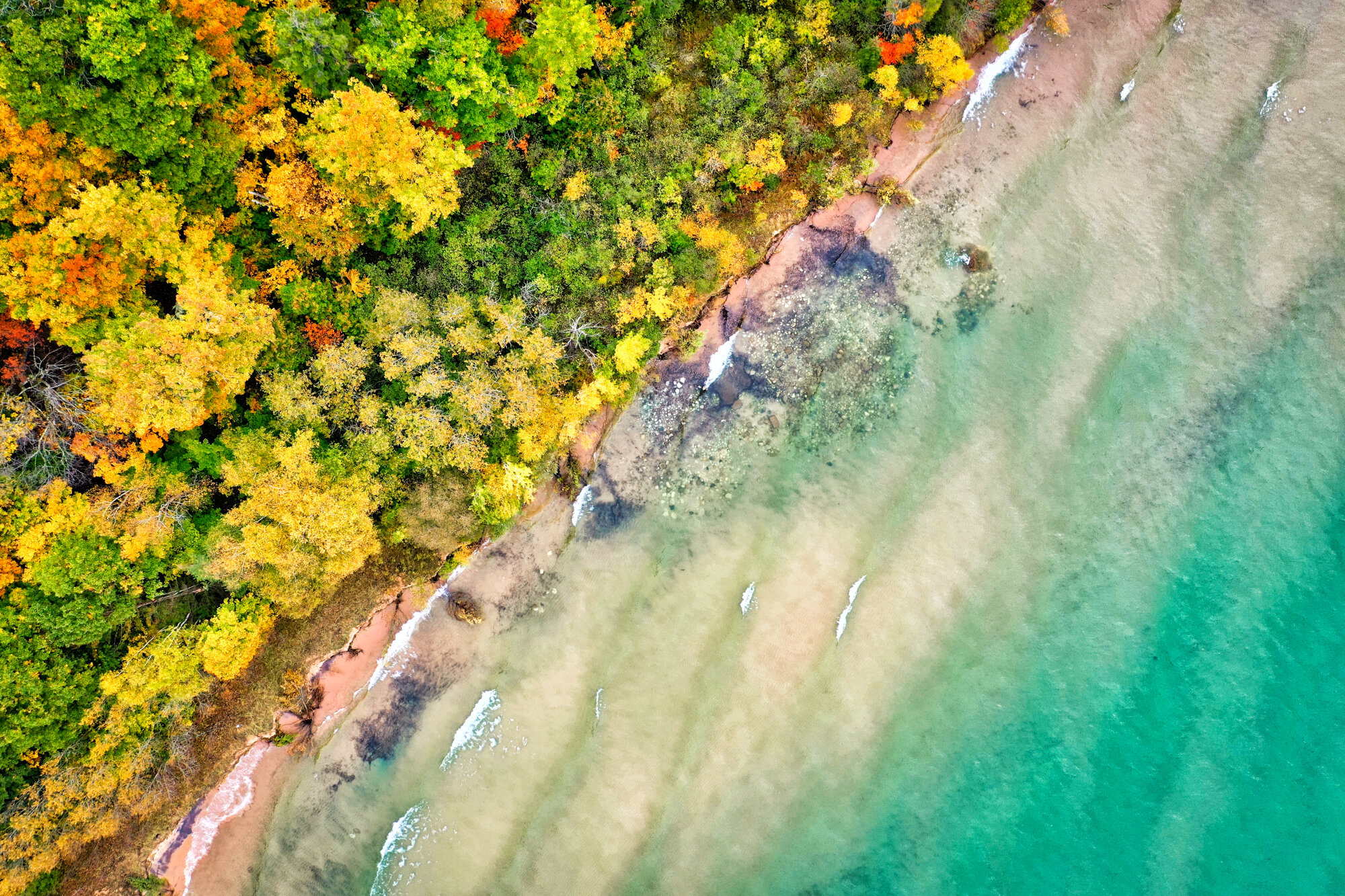 Lake Michigan overhead