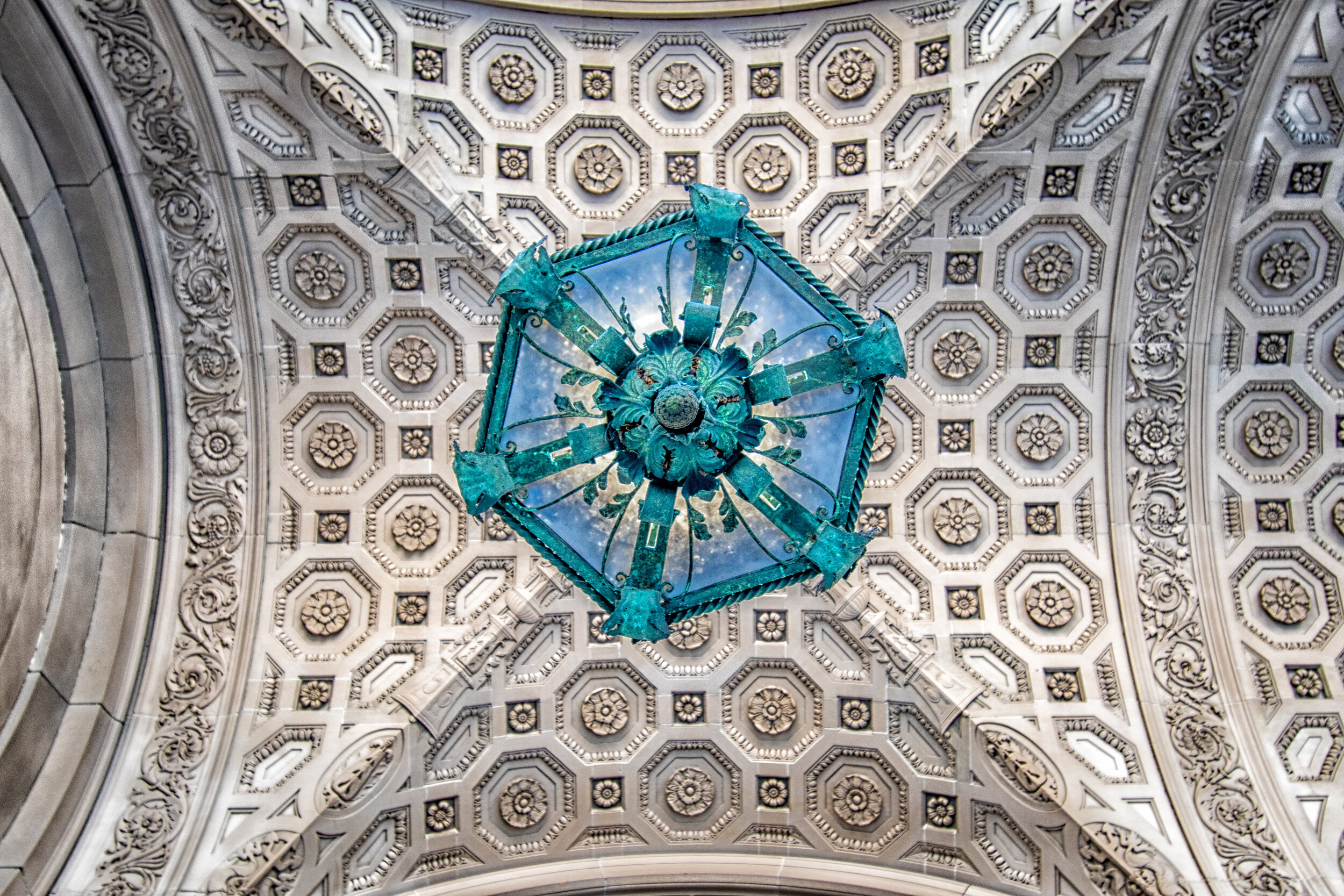 Cadillac Building ceiling