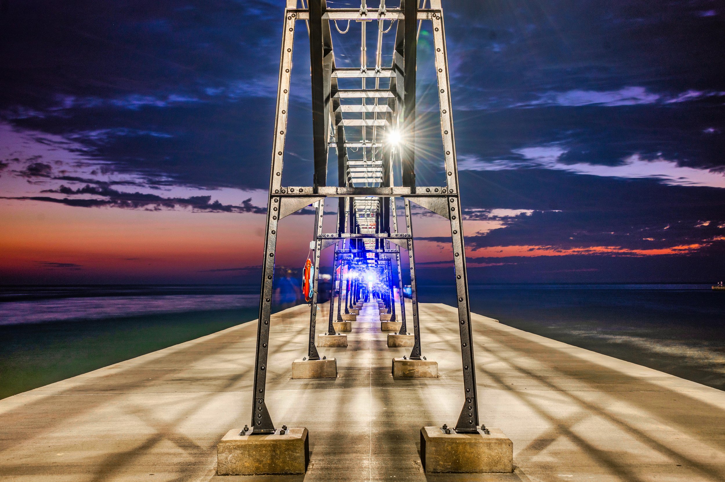 Under Grand Haven Lighthouse