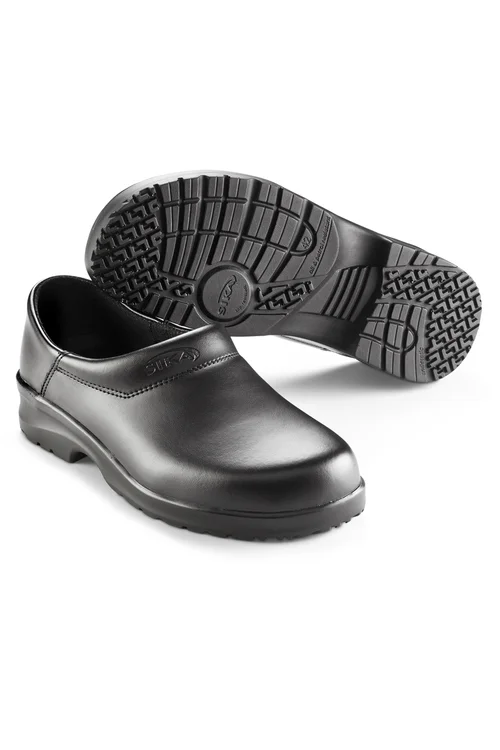 SIKA_MEE-CHef_luxury_chef_safety_kitchen_shoes_black_built_to_last_comfort_staff_leather_hand_made_clog_Flex.jpg