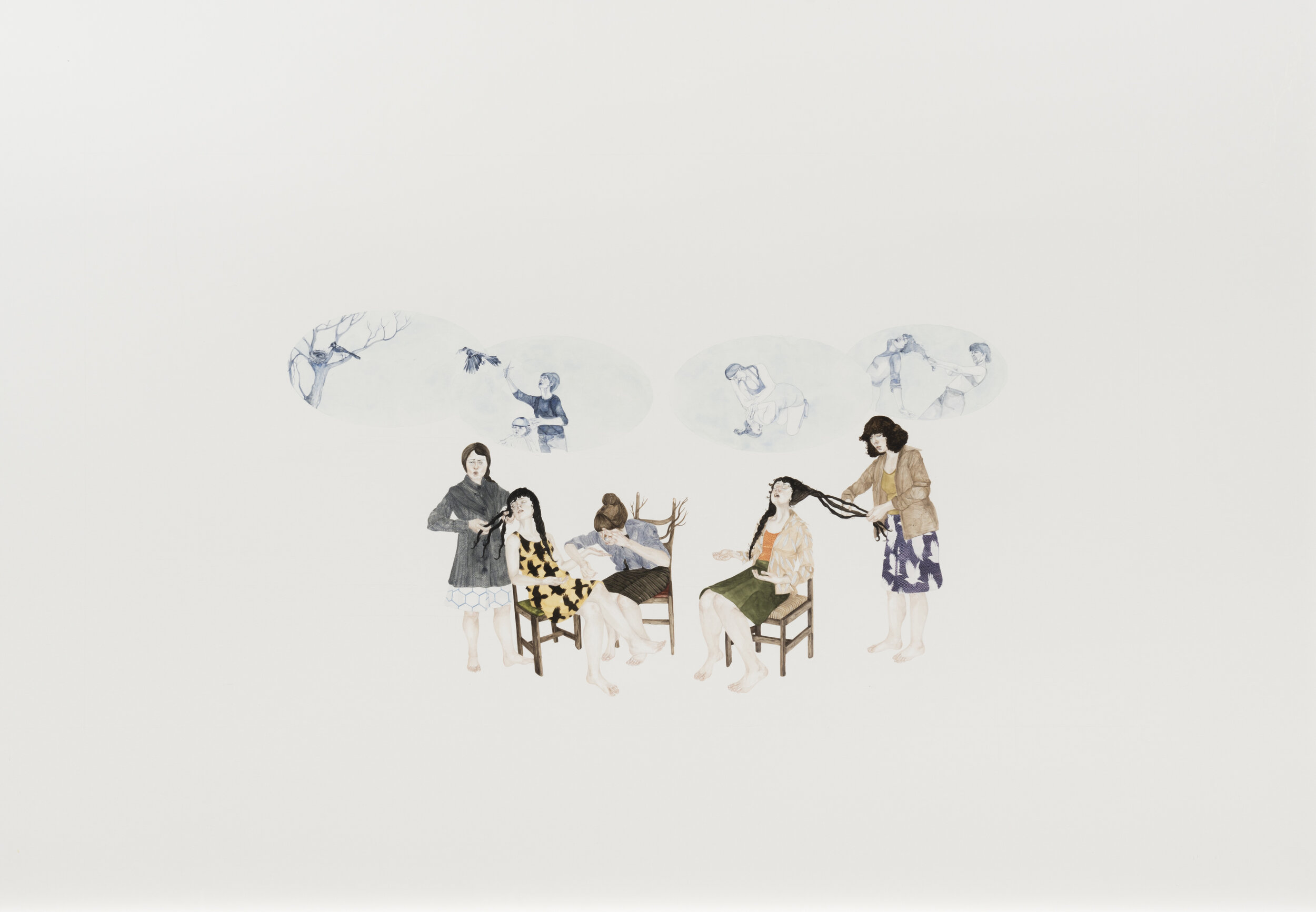 Kristin Bjornerud, What the Body Remembers, 2021 (watercolour)