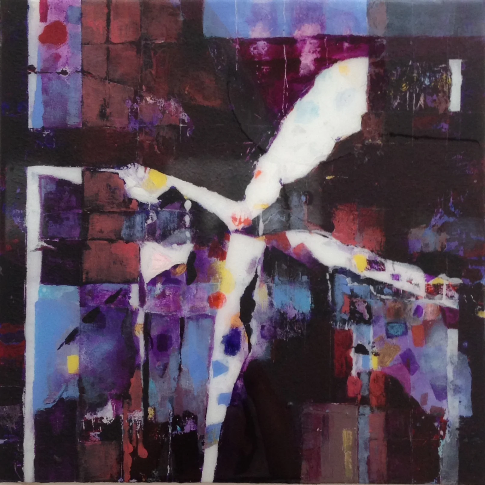 Acrylic on Wood with Epoxy Resin