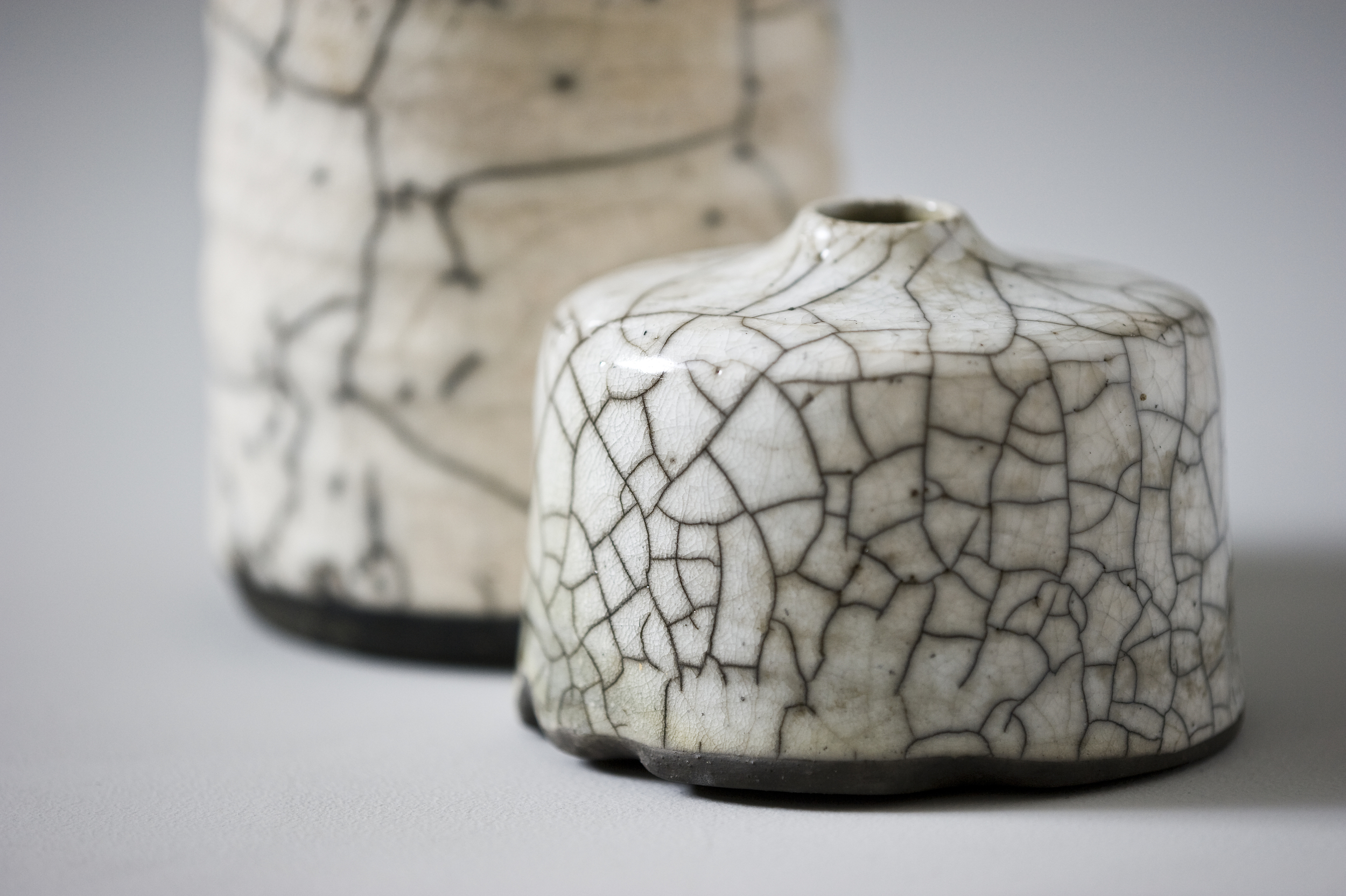 Raku Stem Vase