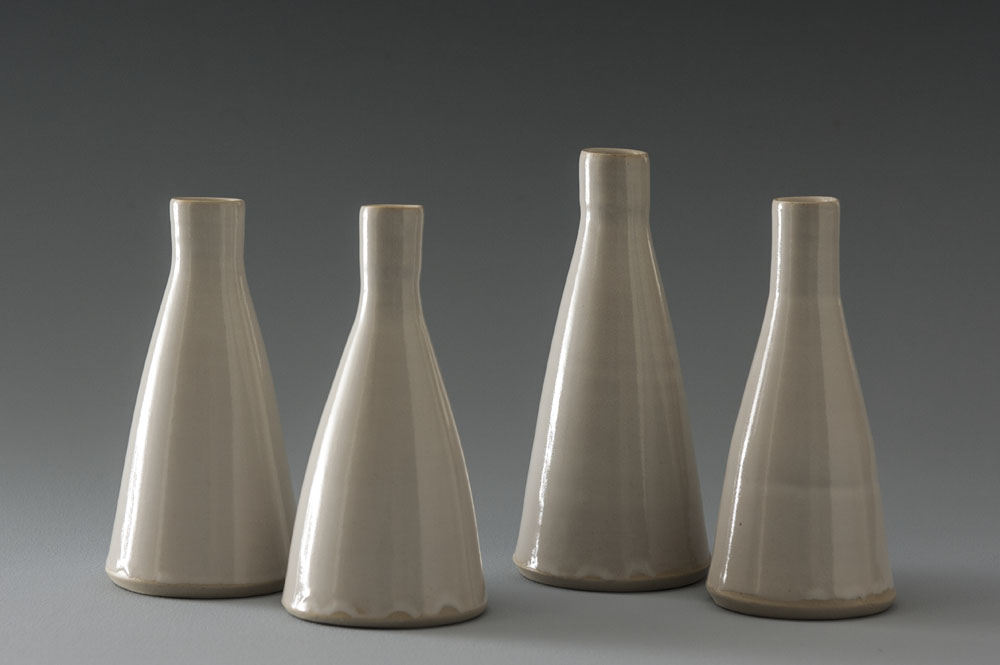 White Stoneware Vessels