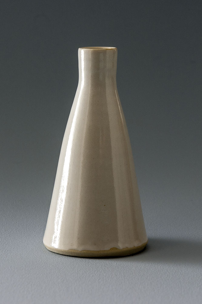 White Stoneware Vessel