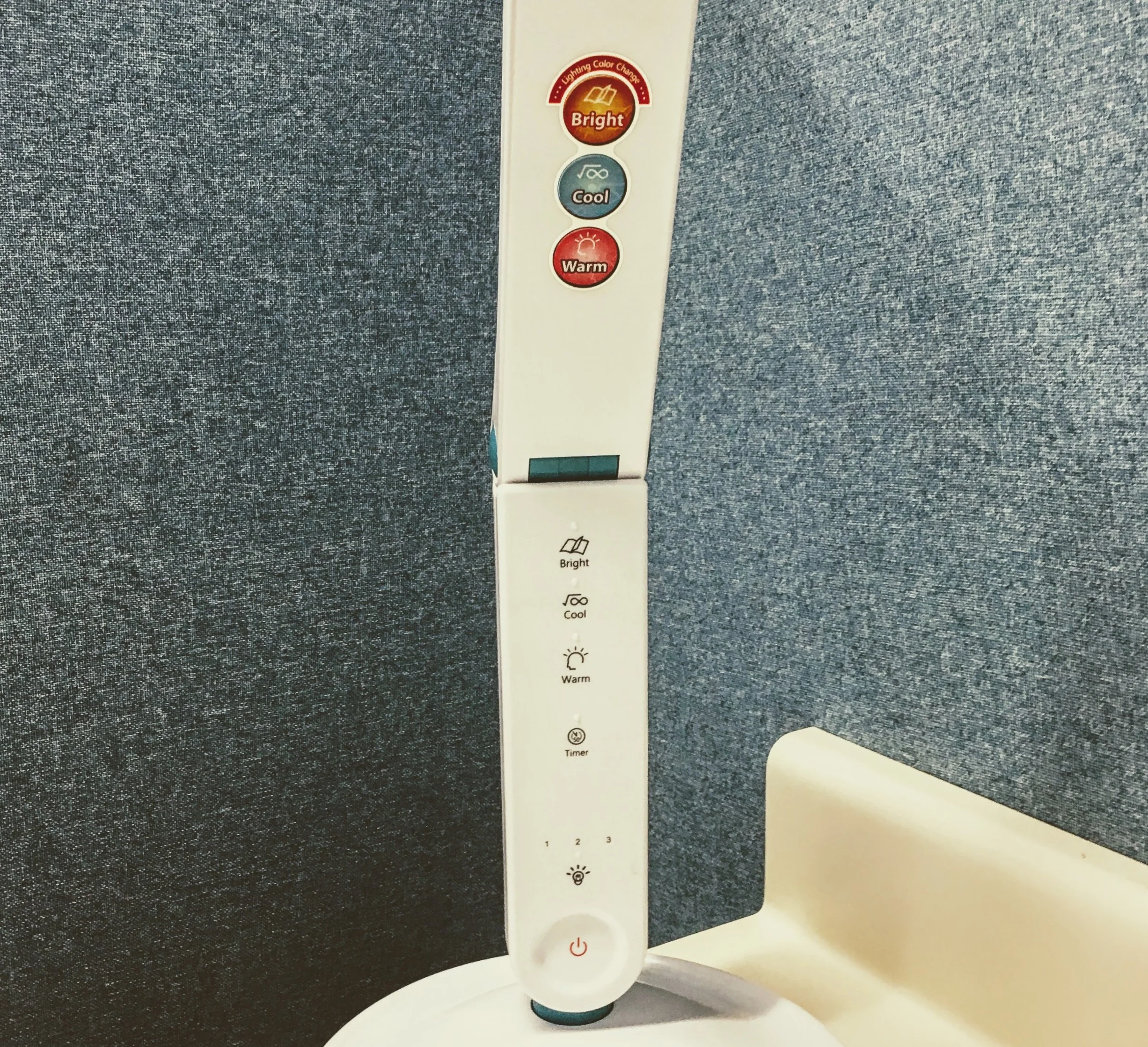 Office task lamp with preset color configurations