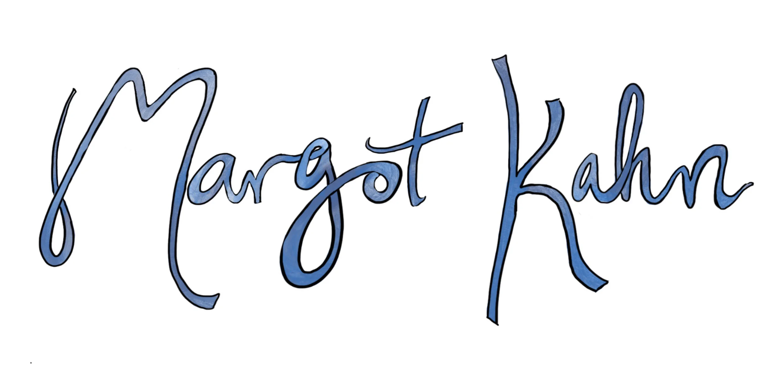 Logo design for author Margot Kahn's website