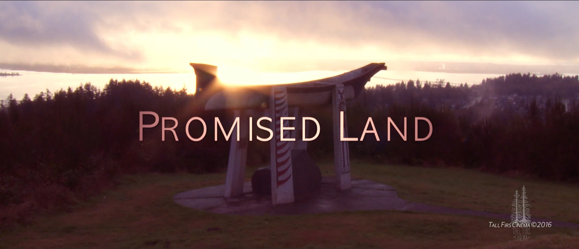 Photography and text for our film's social media banner