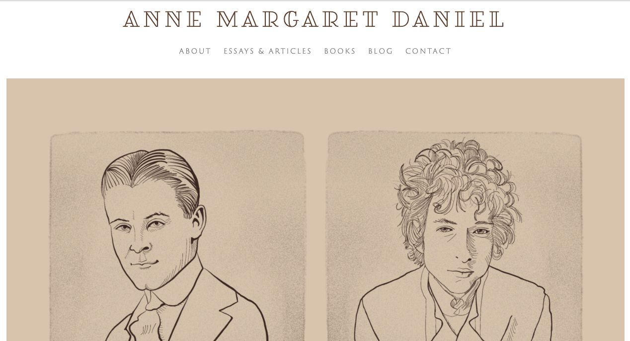 Illustration and site for Anne Margaret Daniel: annemargaretdaniel.com