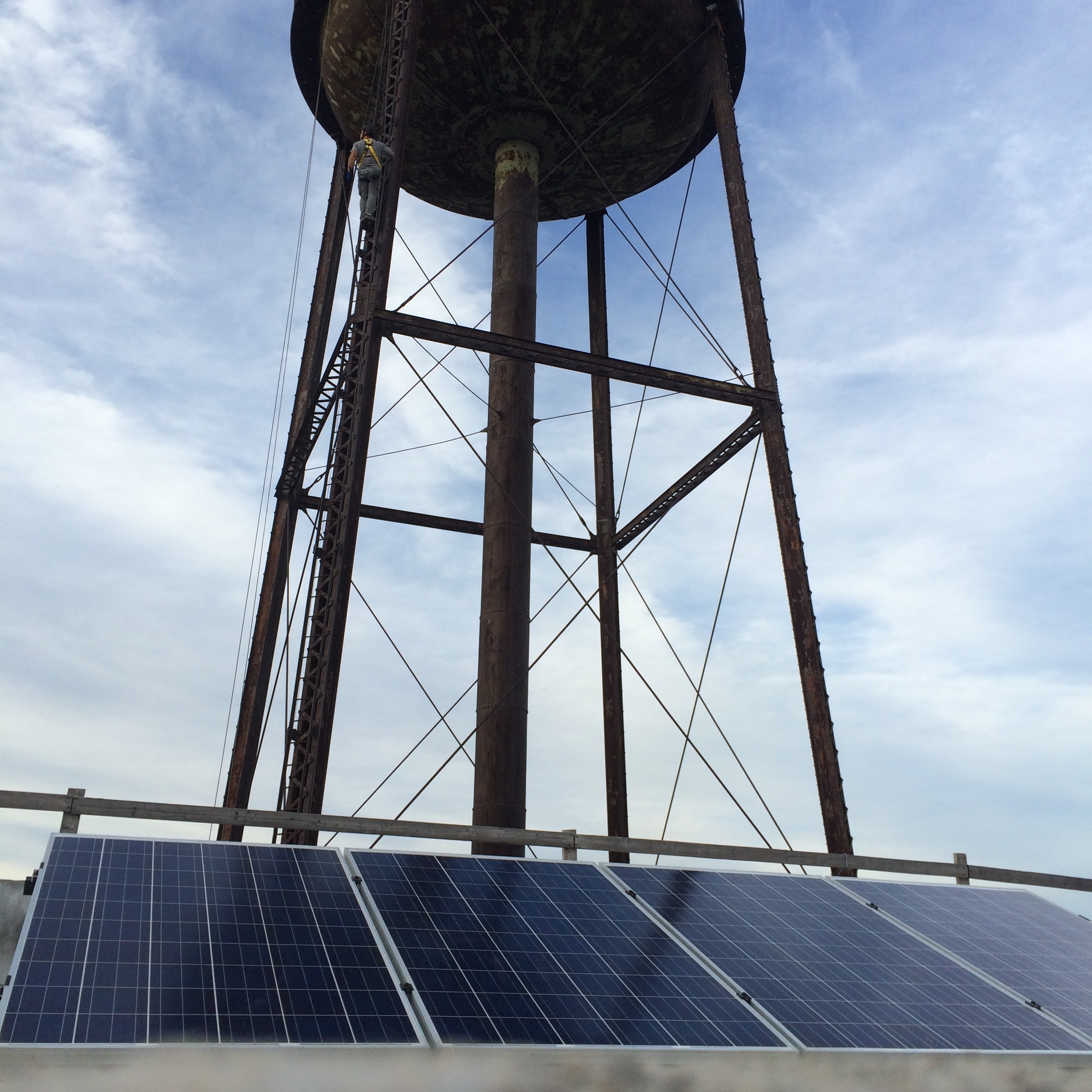 Solar panels provided by Brooklyn Solar Works Photo: Stephen Donofrio, Greenpoint Innovations